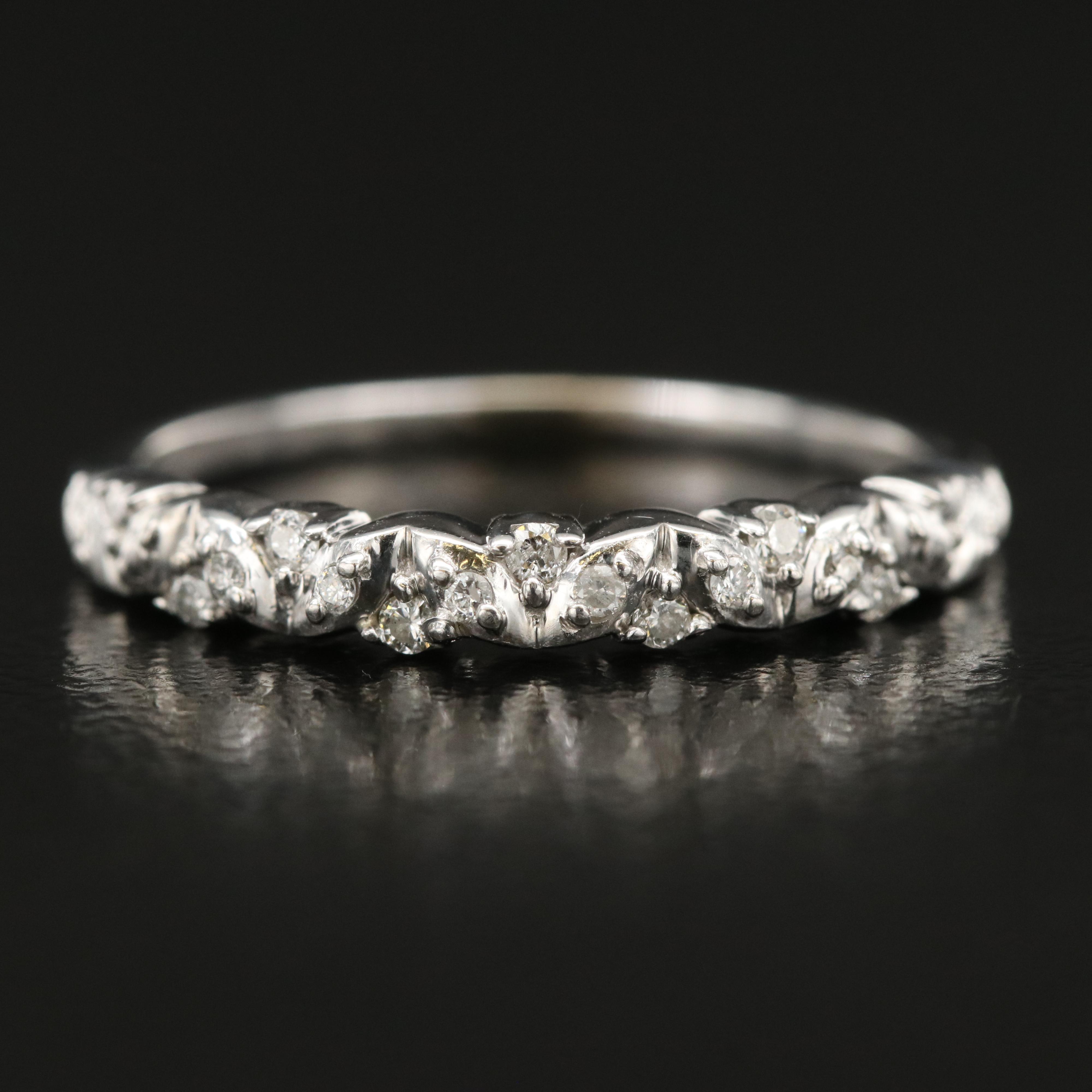 10K 0.12 CTW Diamond Band