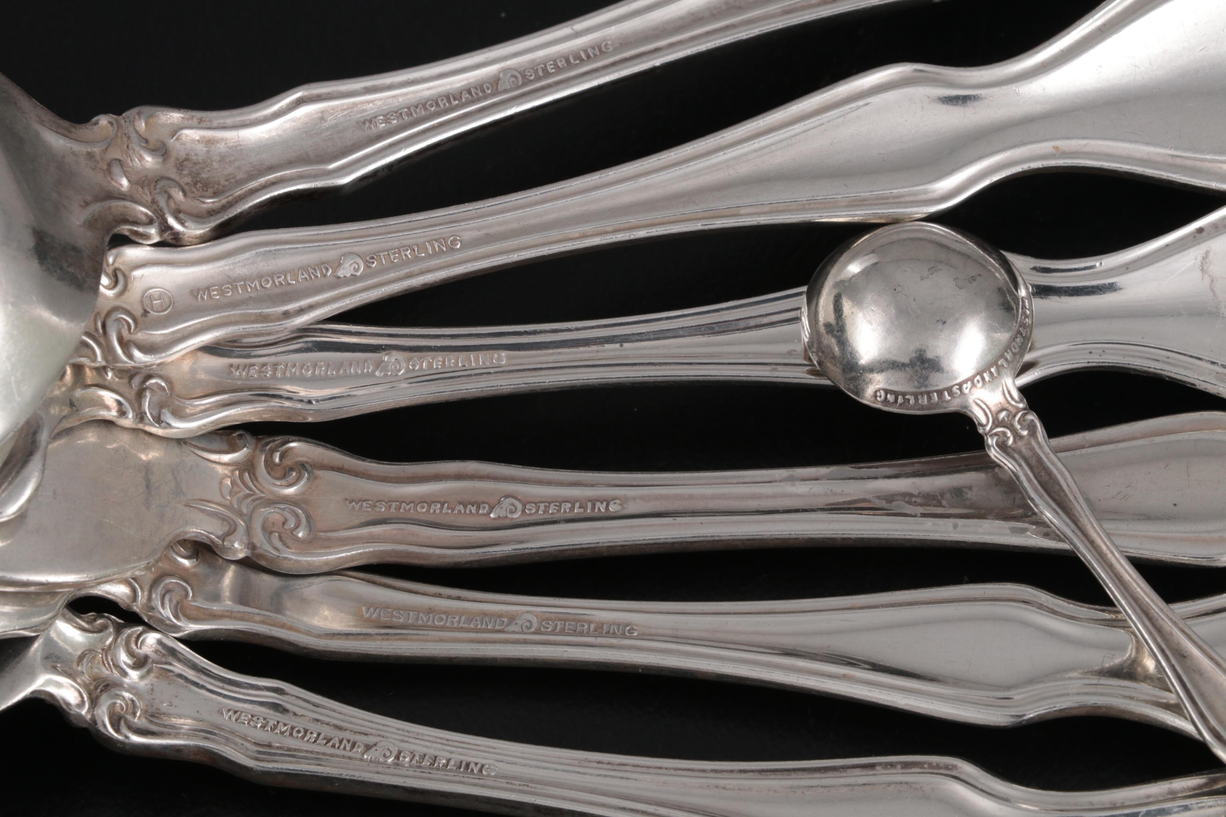 Westmorland "George & Martha Washington" Sterling Silver Flatware