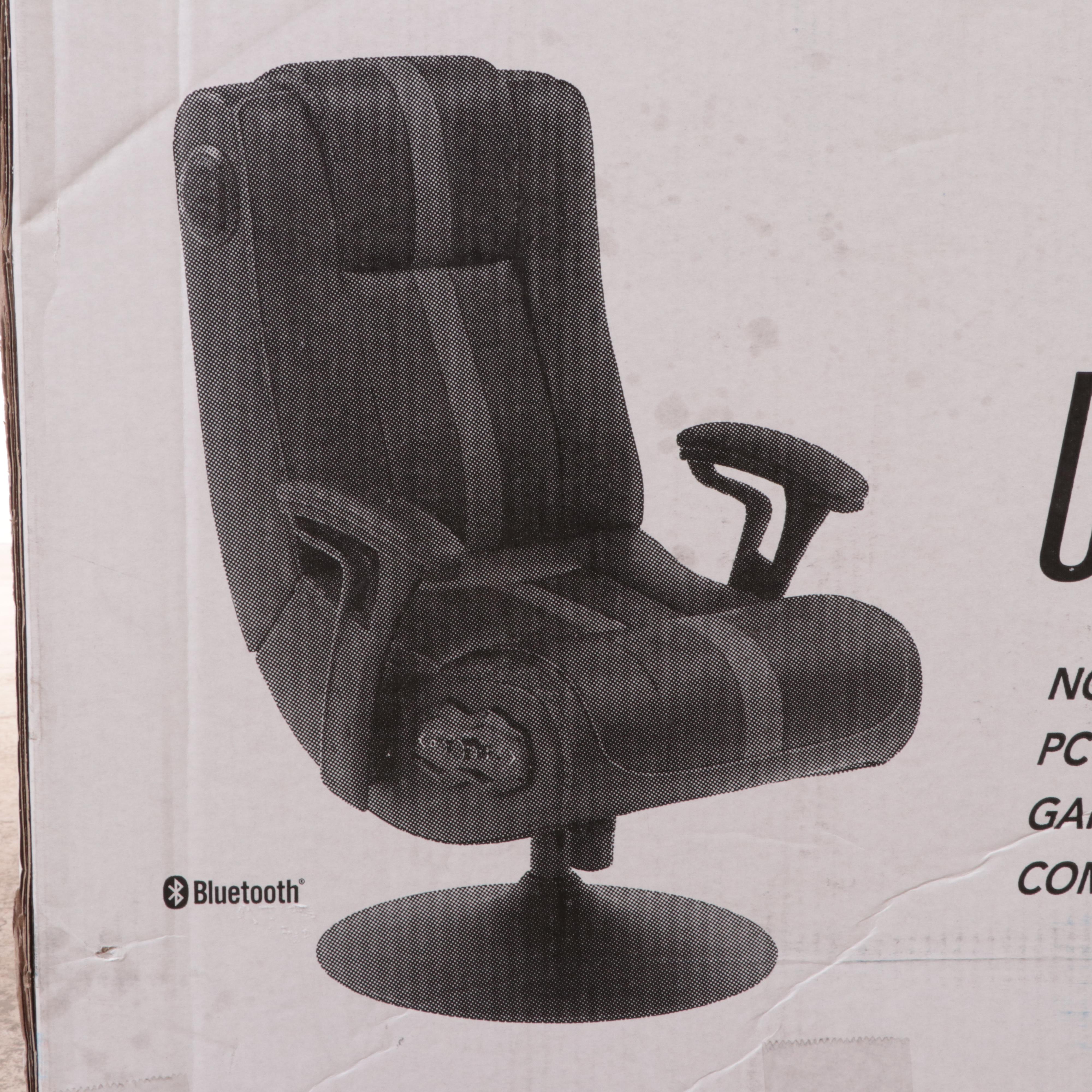 True Innovations Pedestal Gaming Chair with Built-In Sound and Vibration