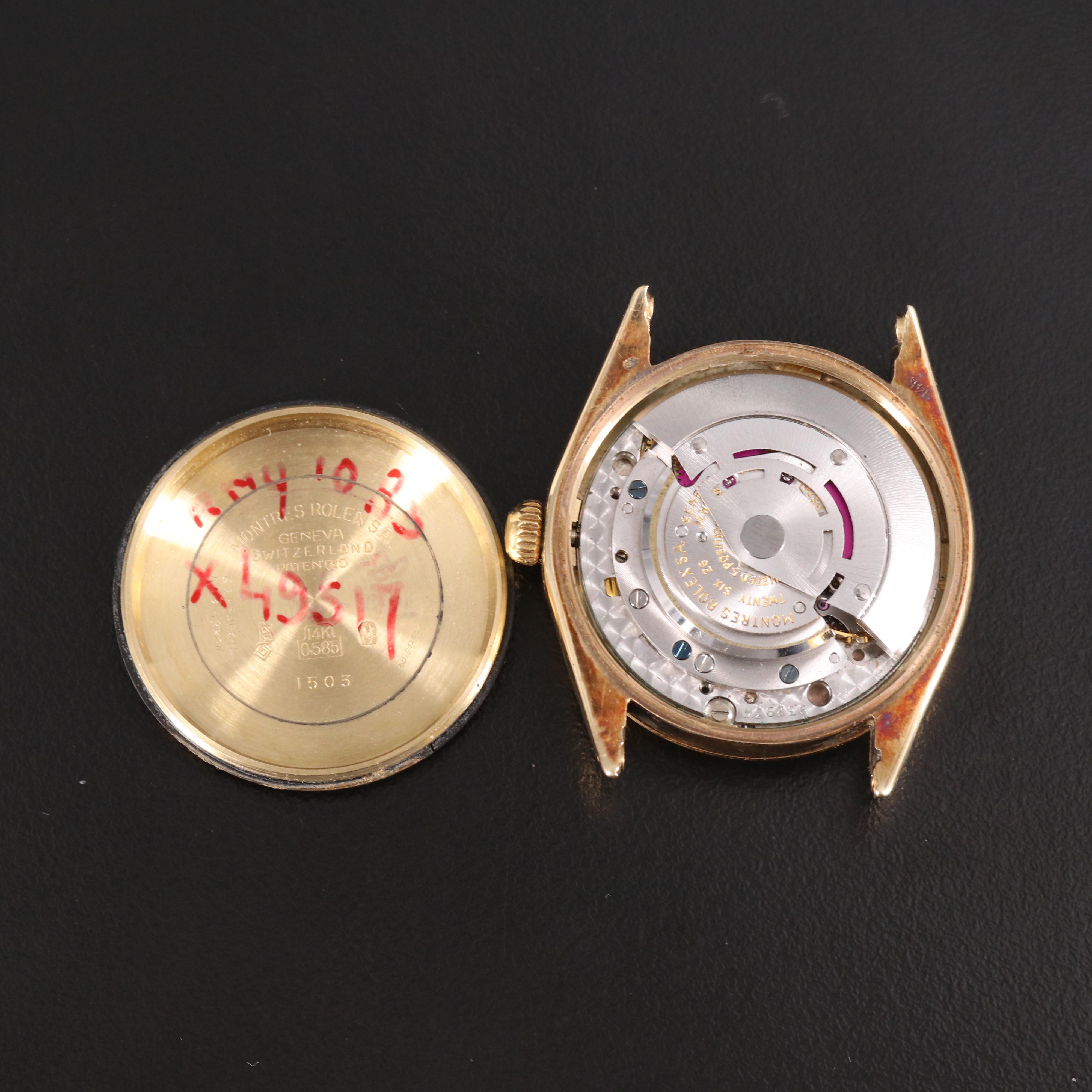 1969 14K Rolex Oyster Perpetual Watch