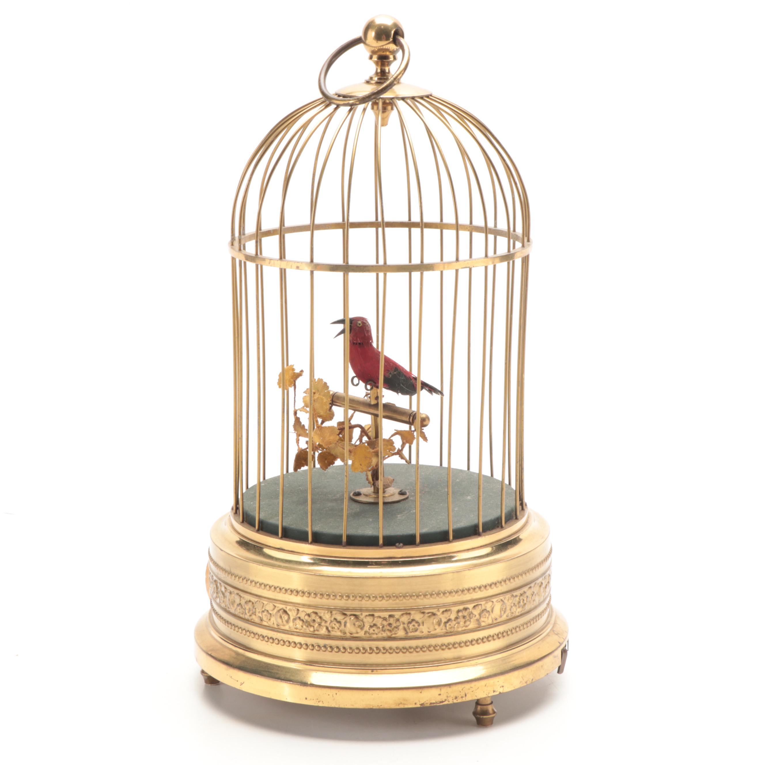 German Bird Cage Music Box
