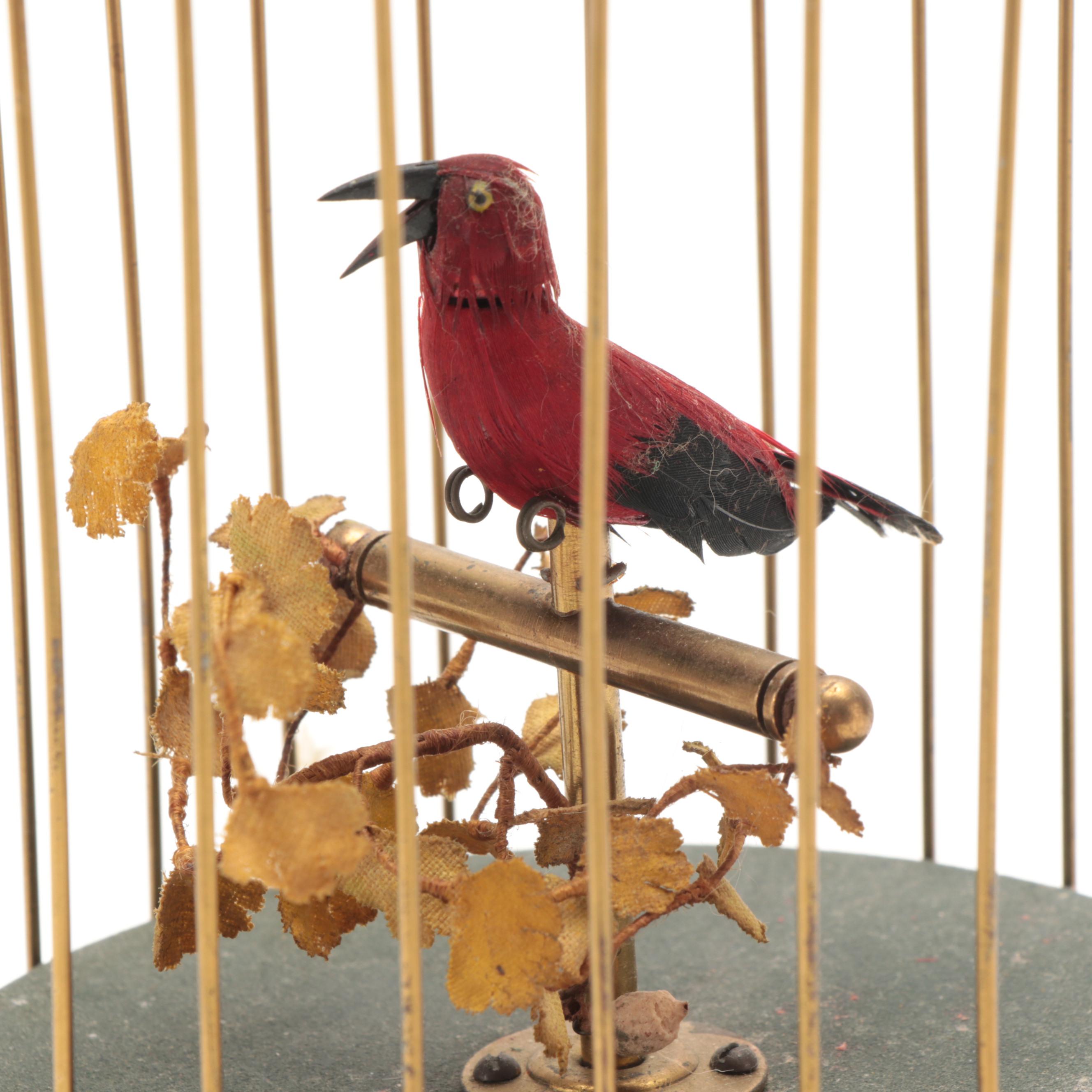 German Bird Cage Music Box