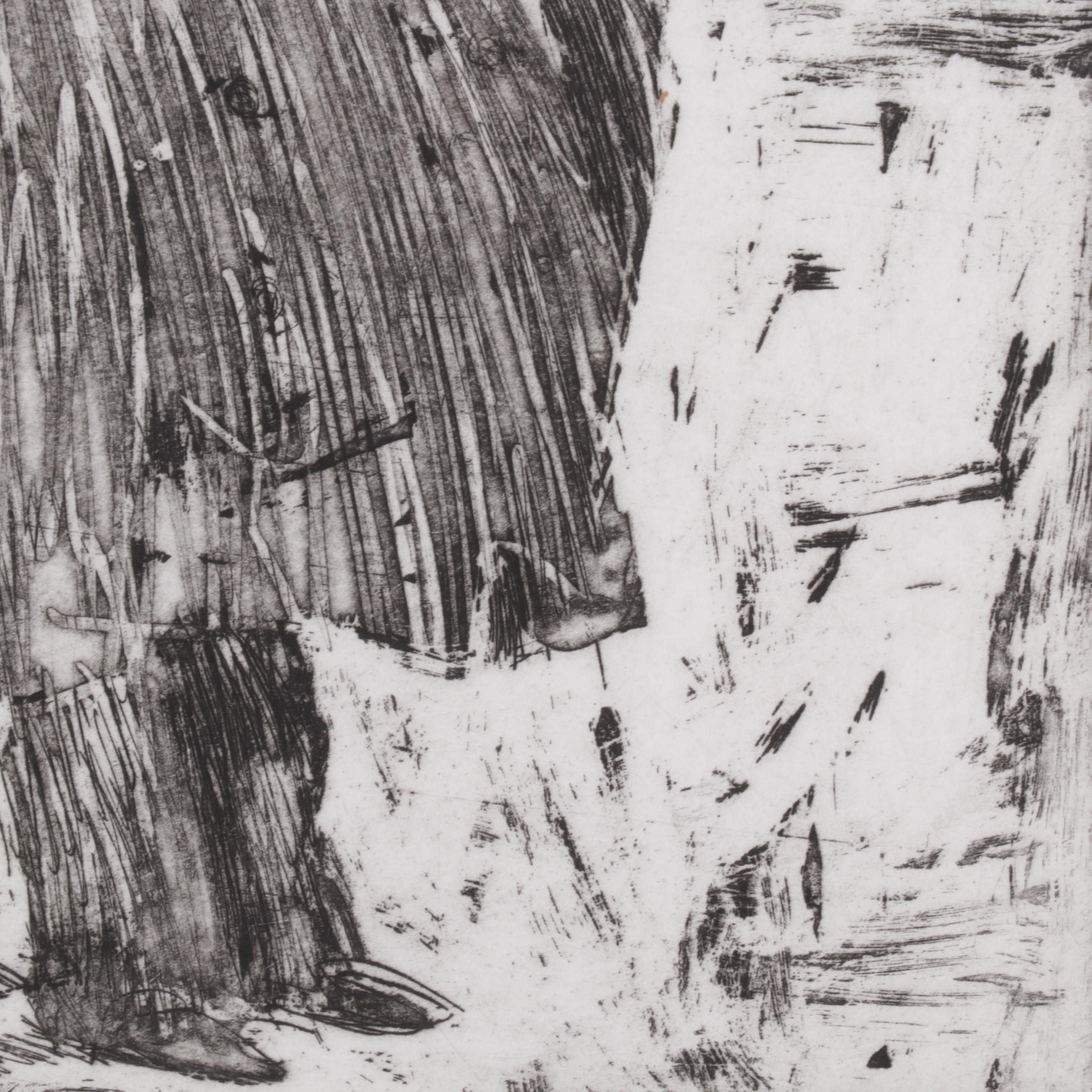 Sidney Chafetz Etching With Aquatint "Patron of the Opera," Circa 1969