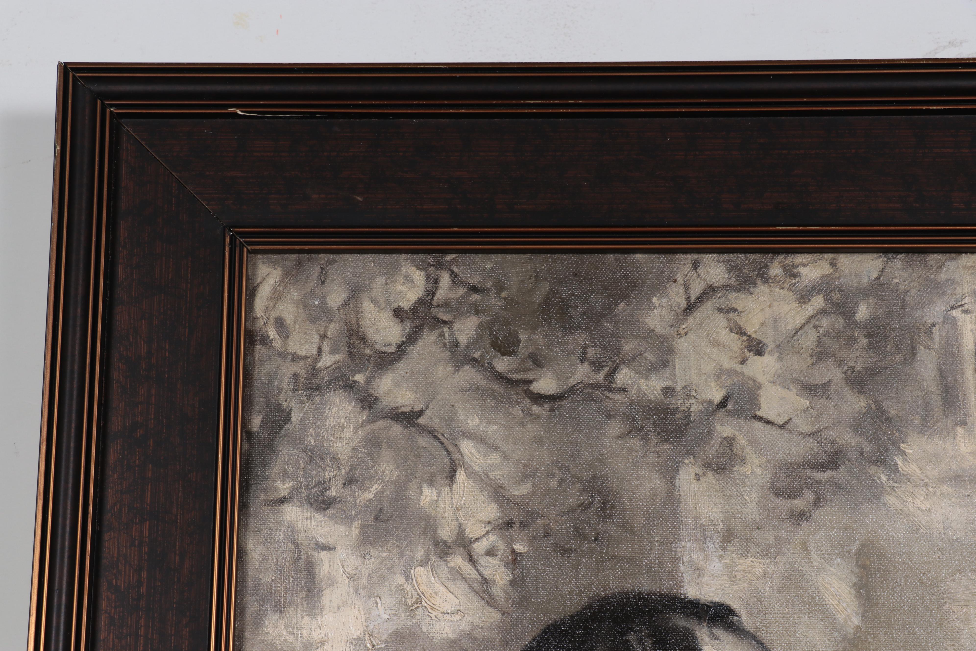 Grisaille Oil Painting for Aetna Insurance Advertisement, Circa 1924