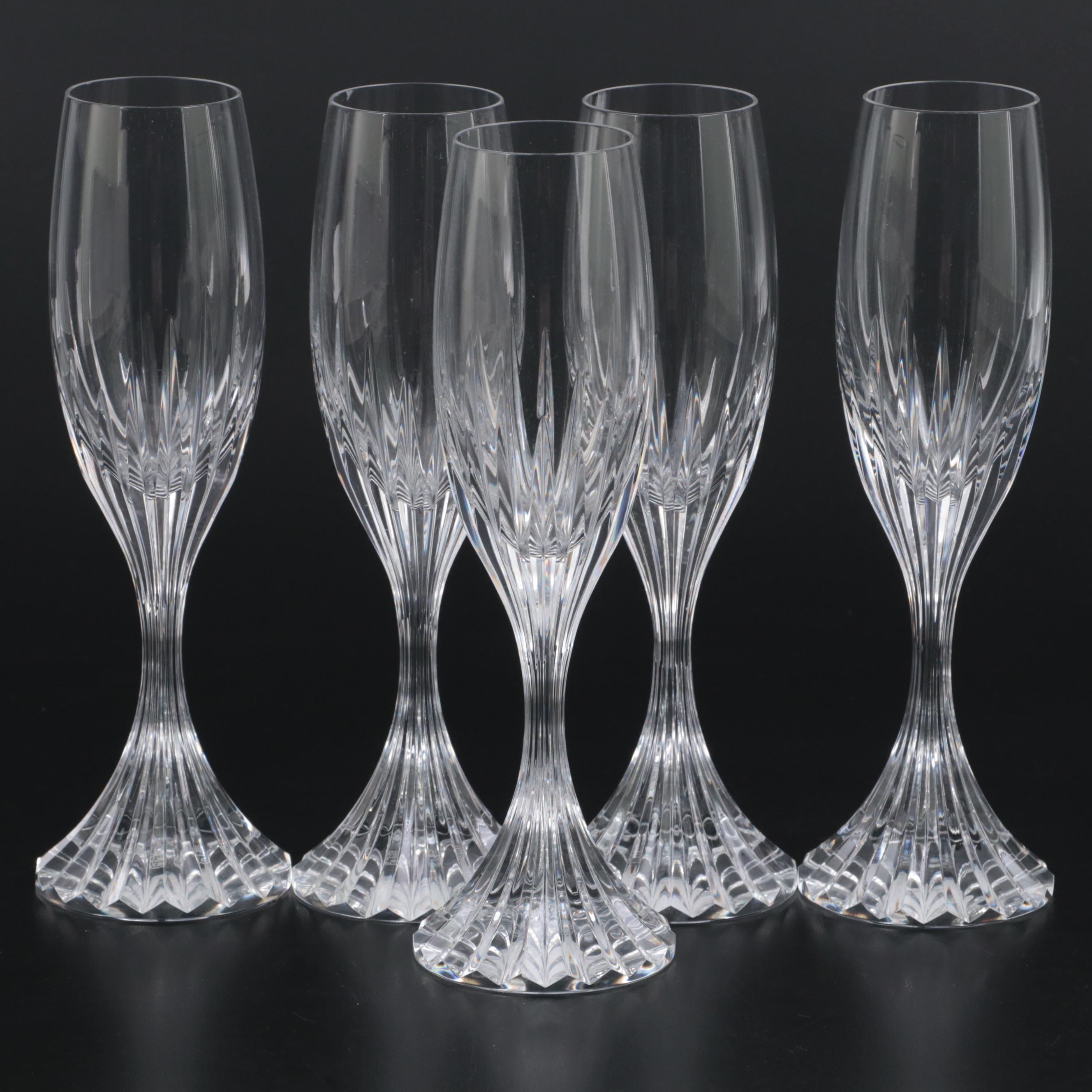 Baccarat Crystal "Masséna" Champagne Flutes