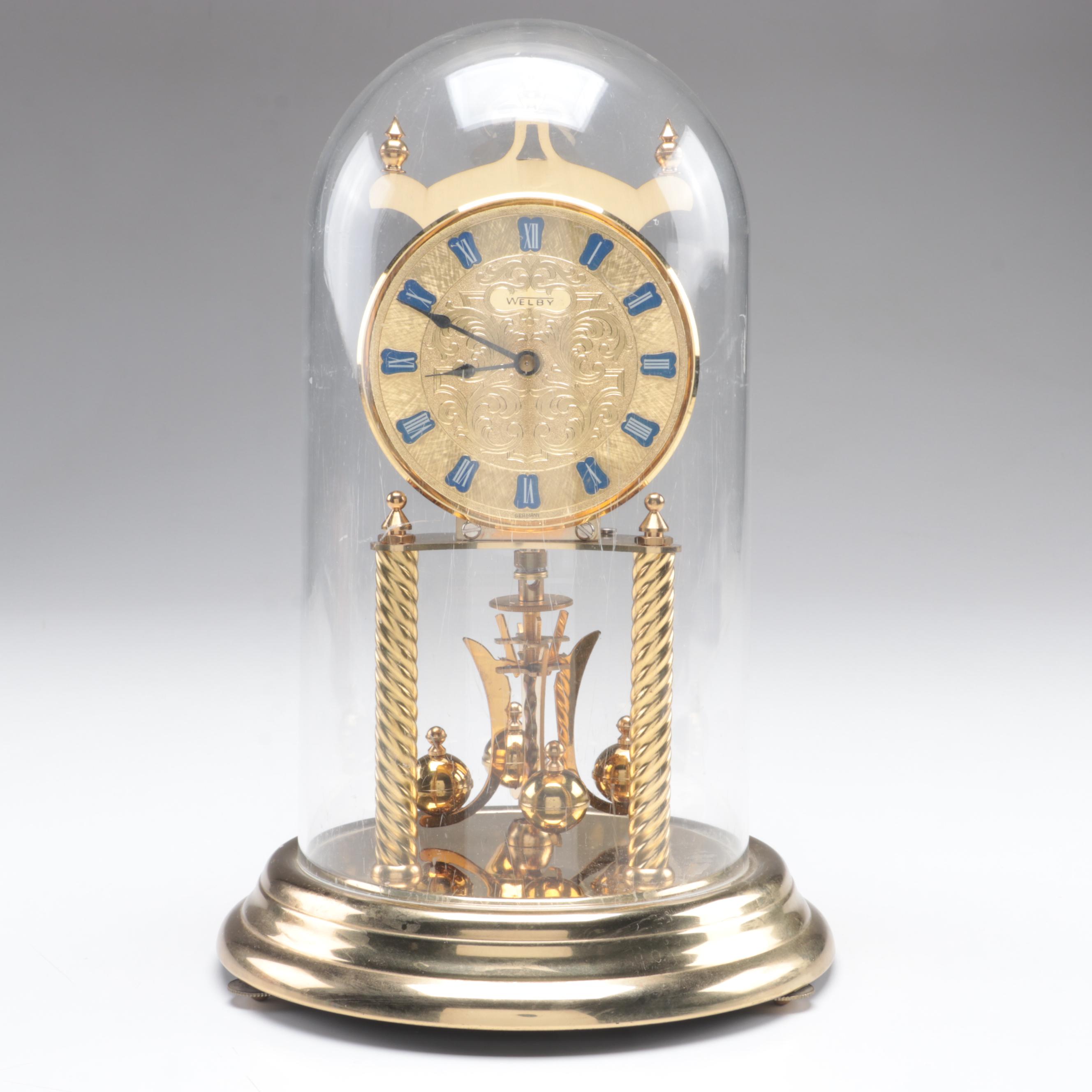 Welby German Gold Tone Anniversary Clock