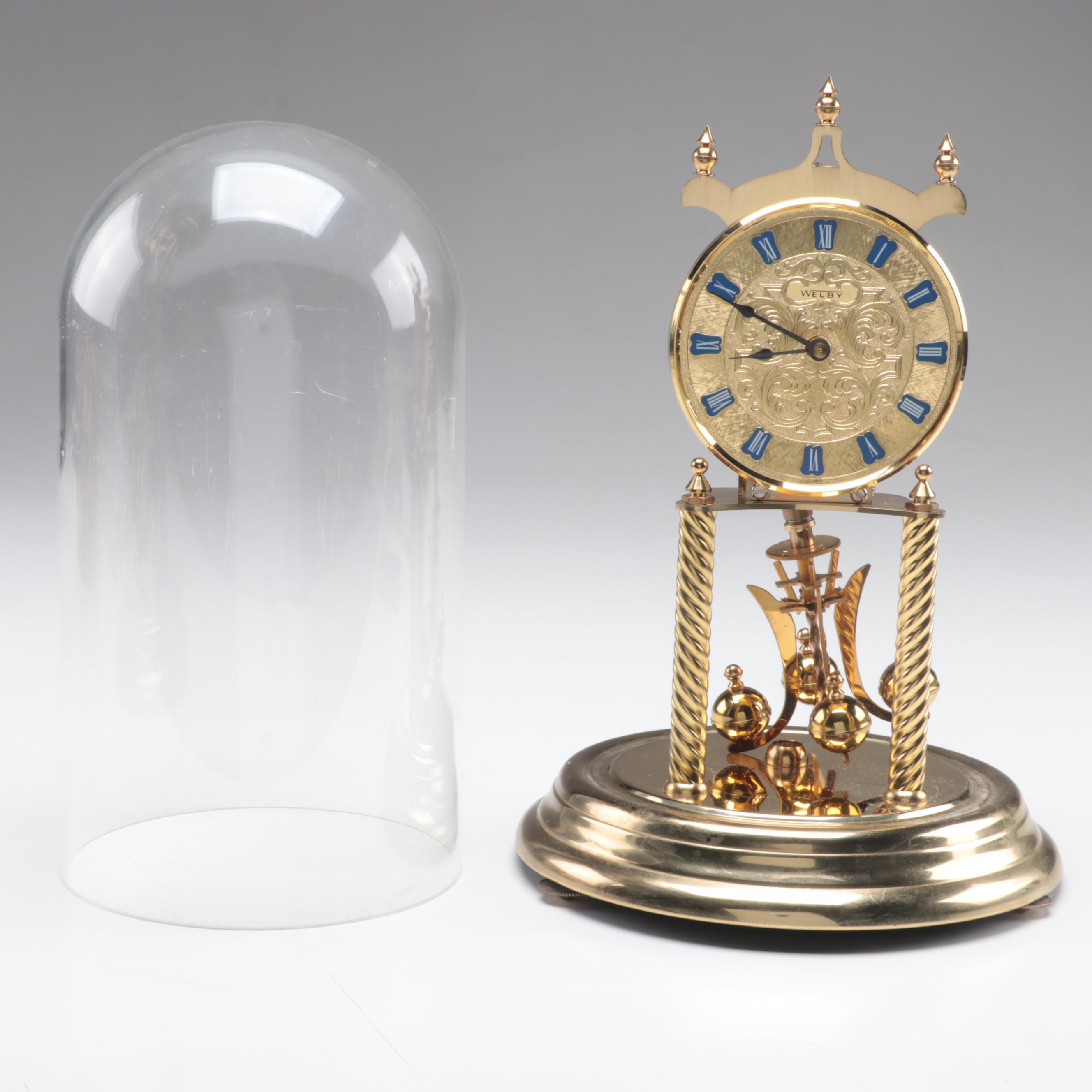 Welby German Gold Tone Anniversary Clock