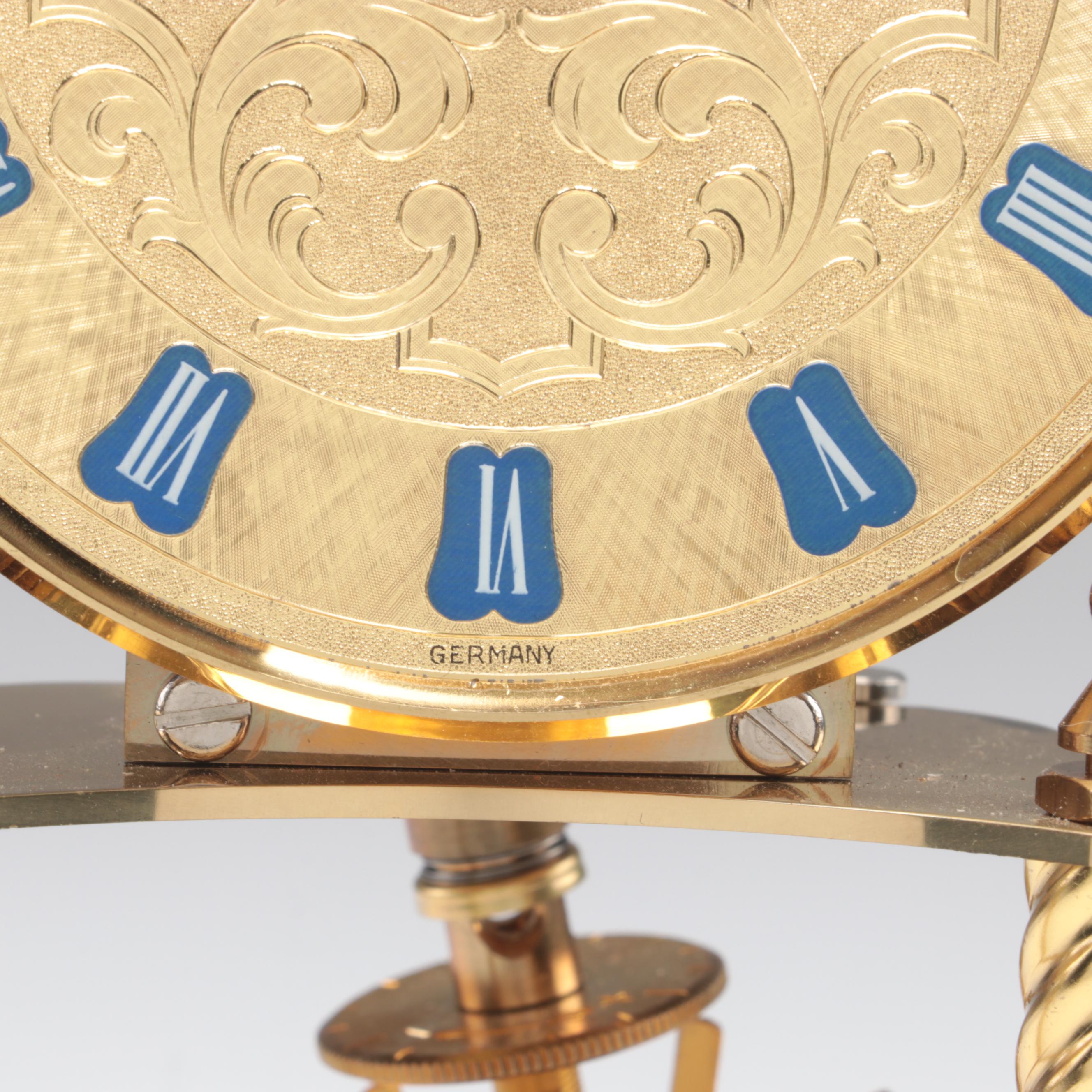 Welby German Gold Tone Anniversary Clock