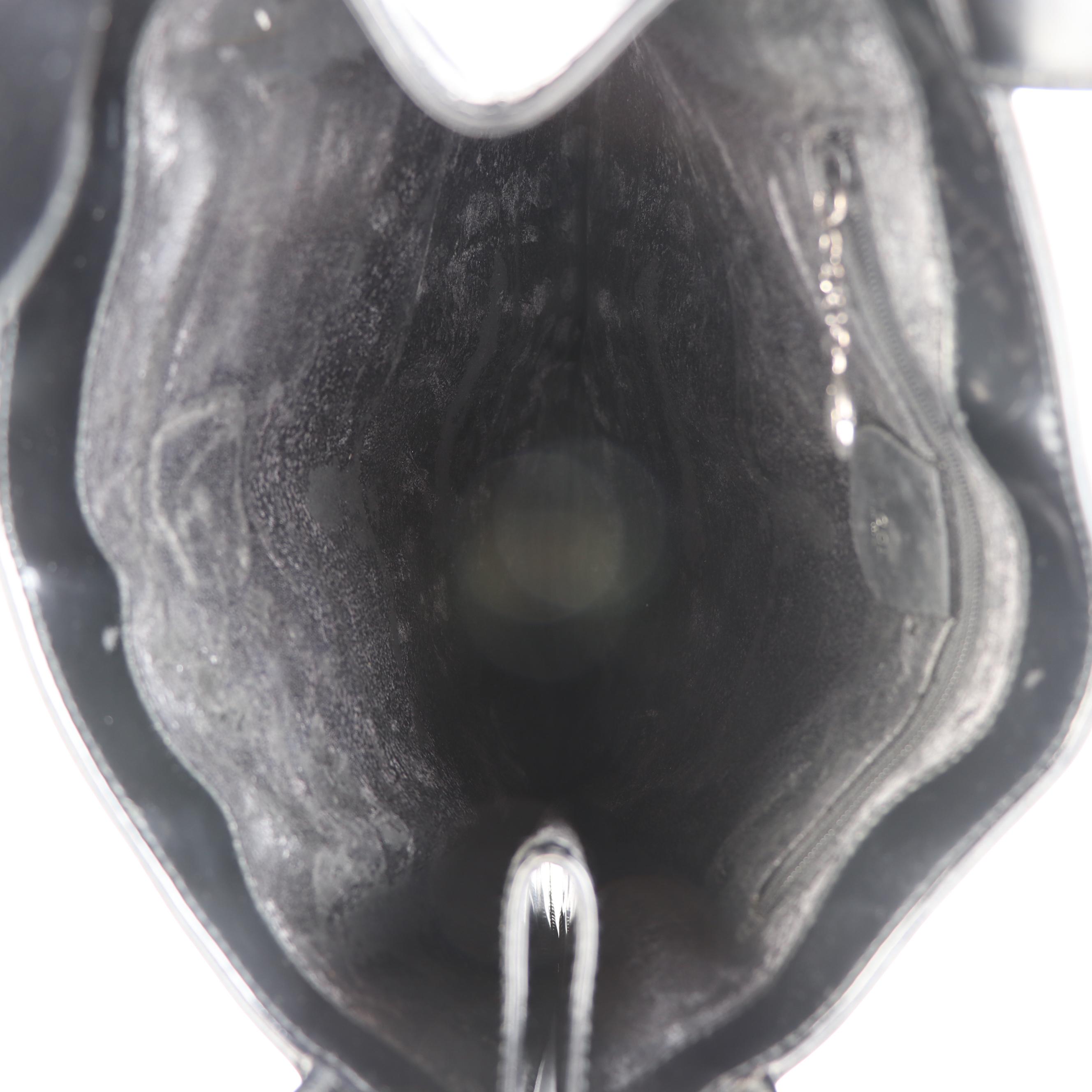 Gucci Horsebit Slim Shoulder Bag in Black Mastercalf Glazed Leather