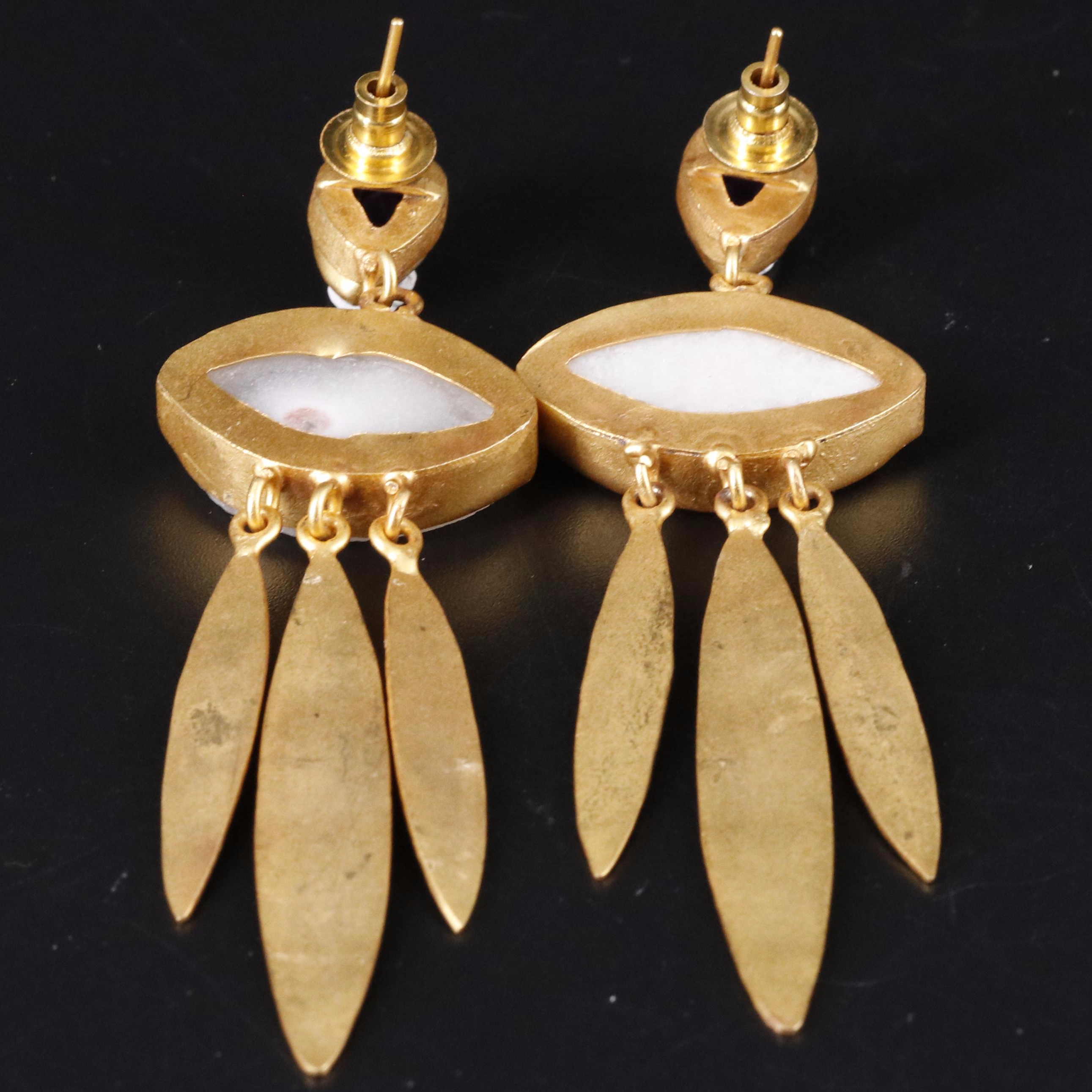 Gemstone Chandelier Earrings