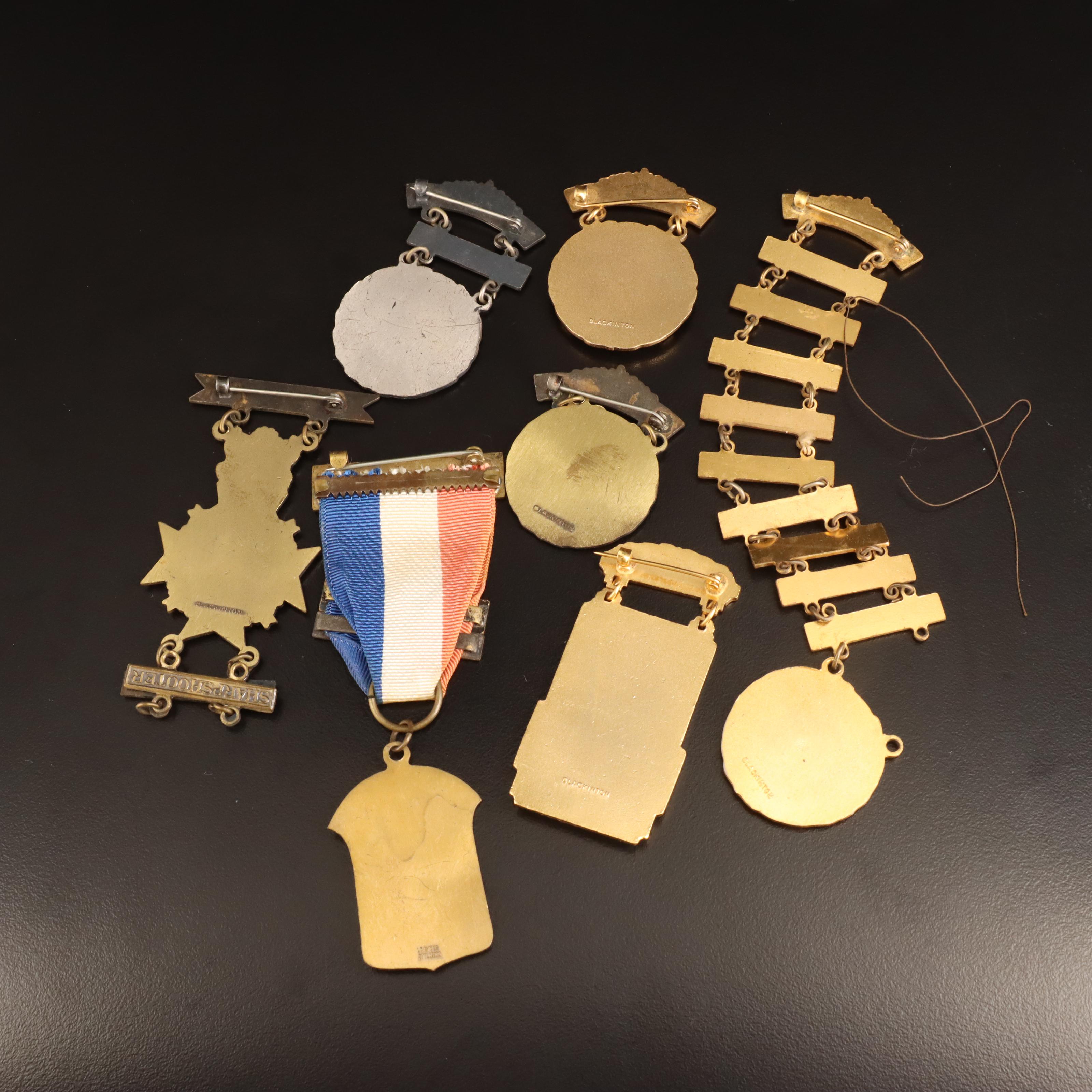 Marksman Badges Featuring National Rifle Association