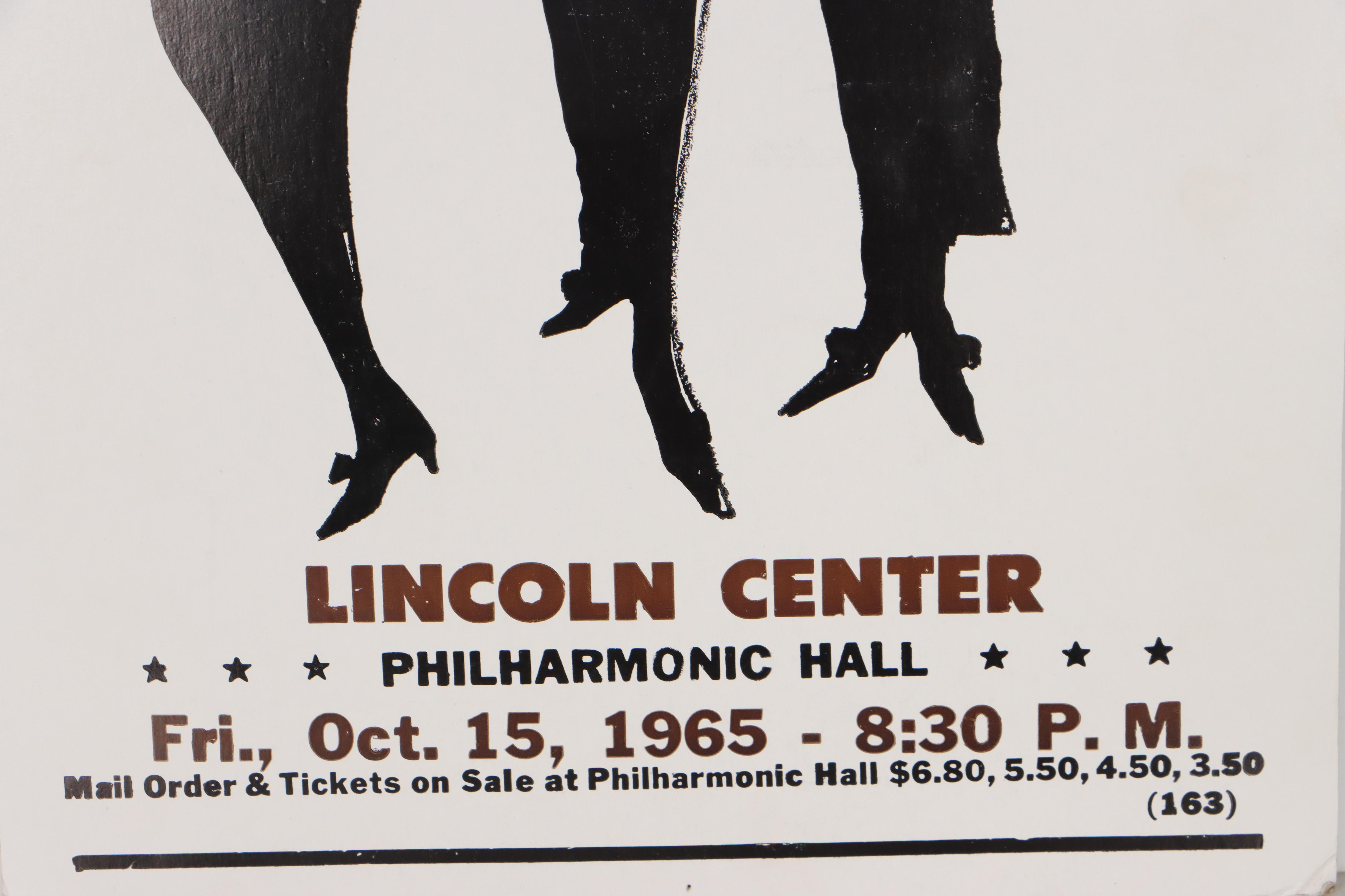 The Supremes Concert Poster For The Lincoln Center