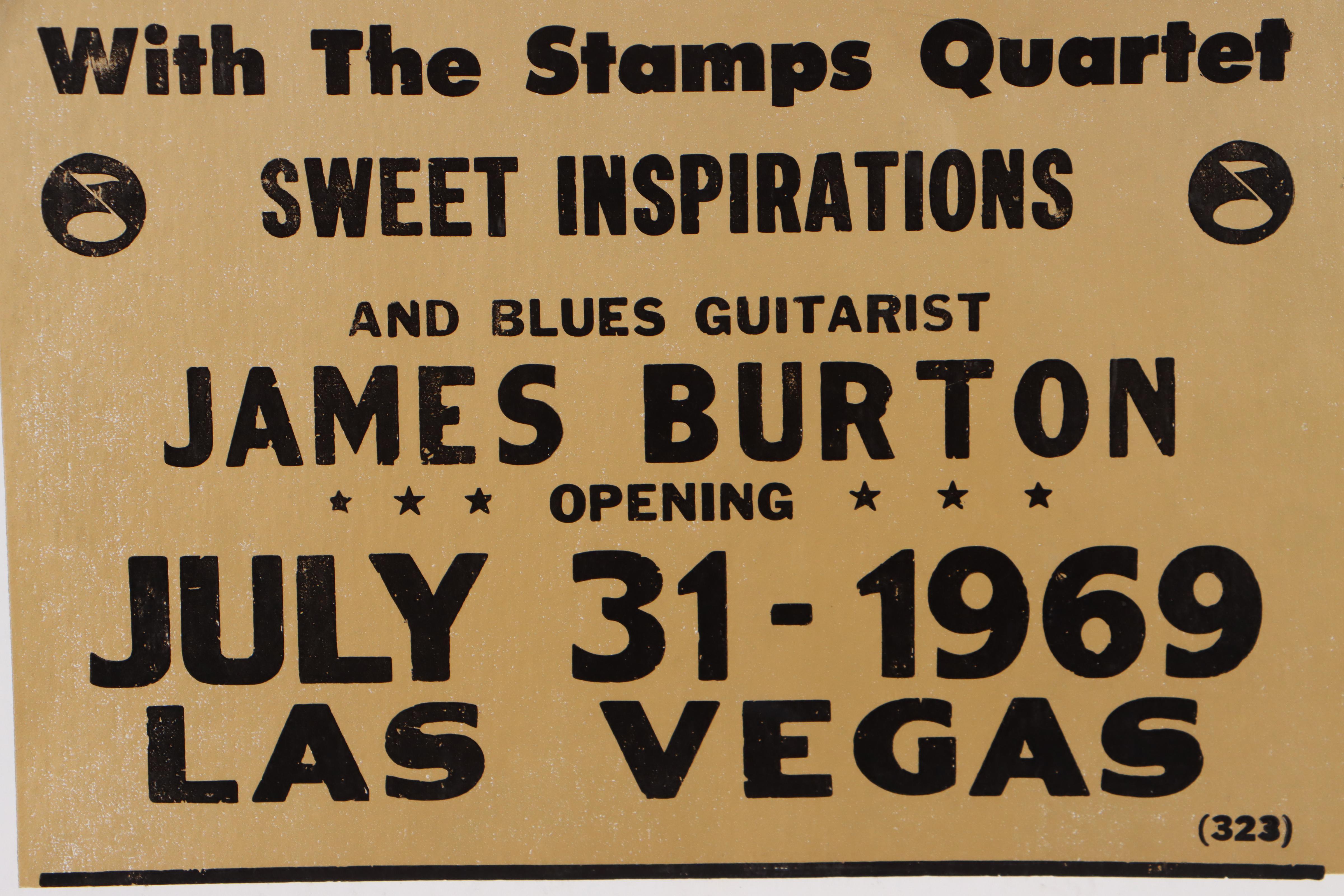 Elvis Concert Poster For International Hotel, Las Vegas