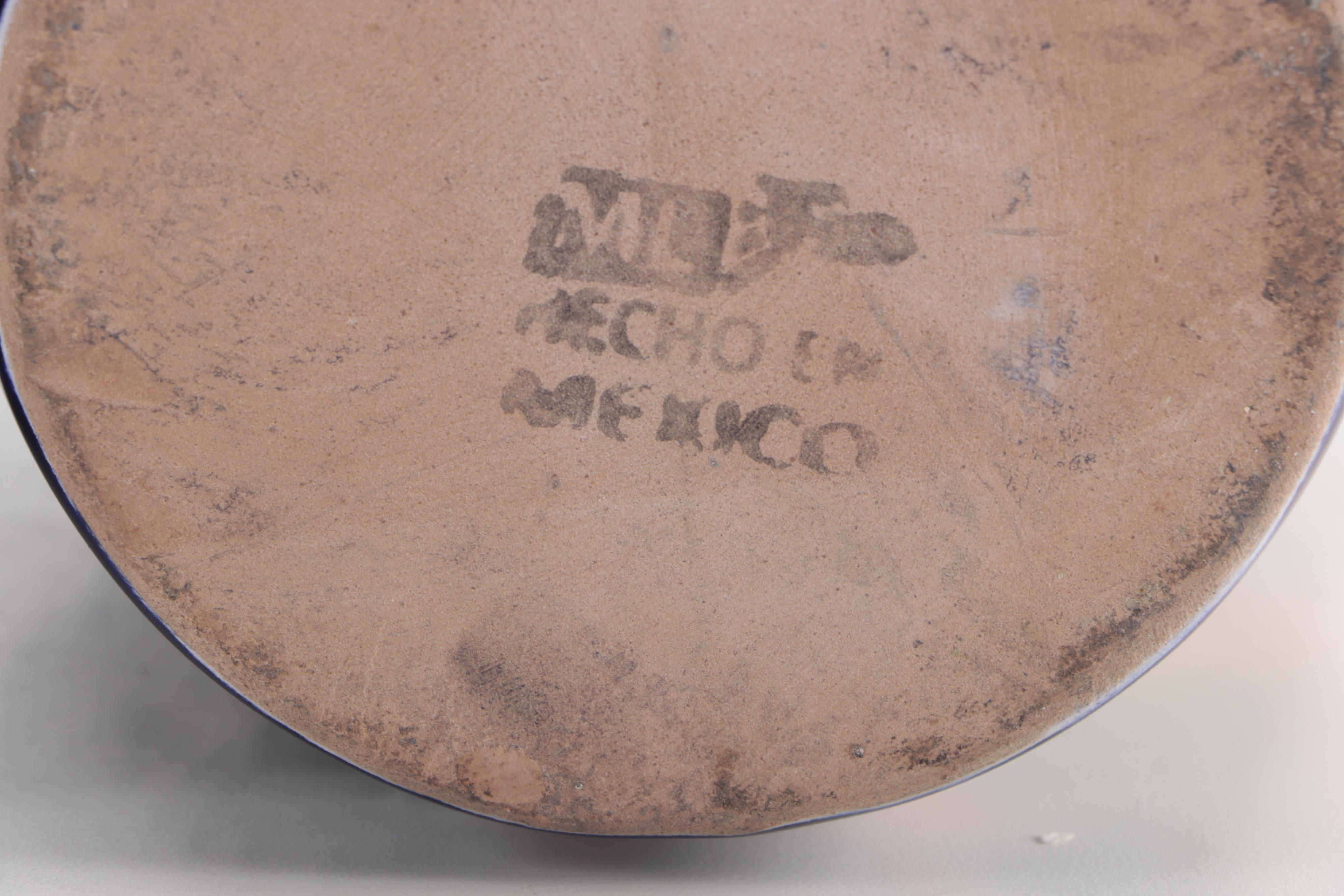 Mexican Hand-Painted Talavera Pottery Vases