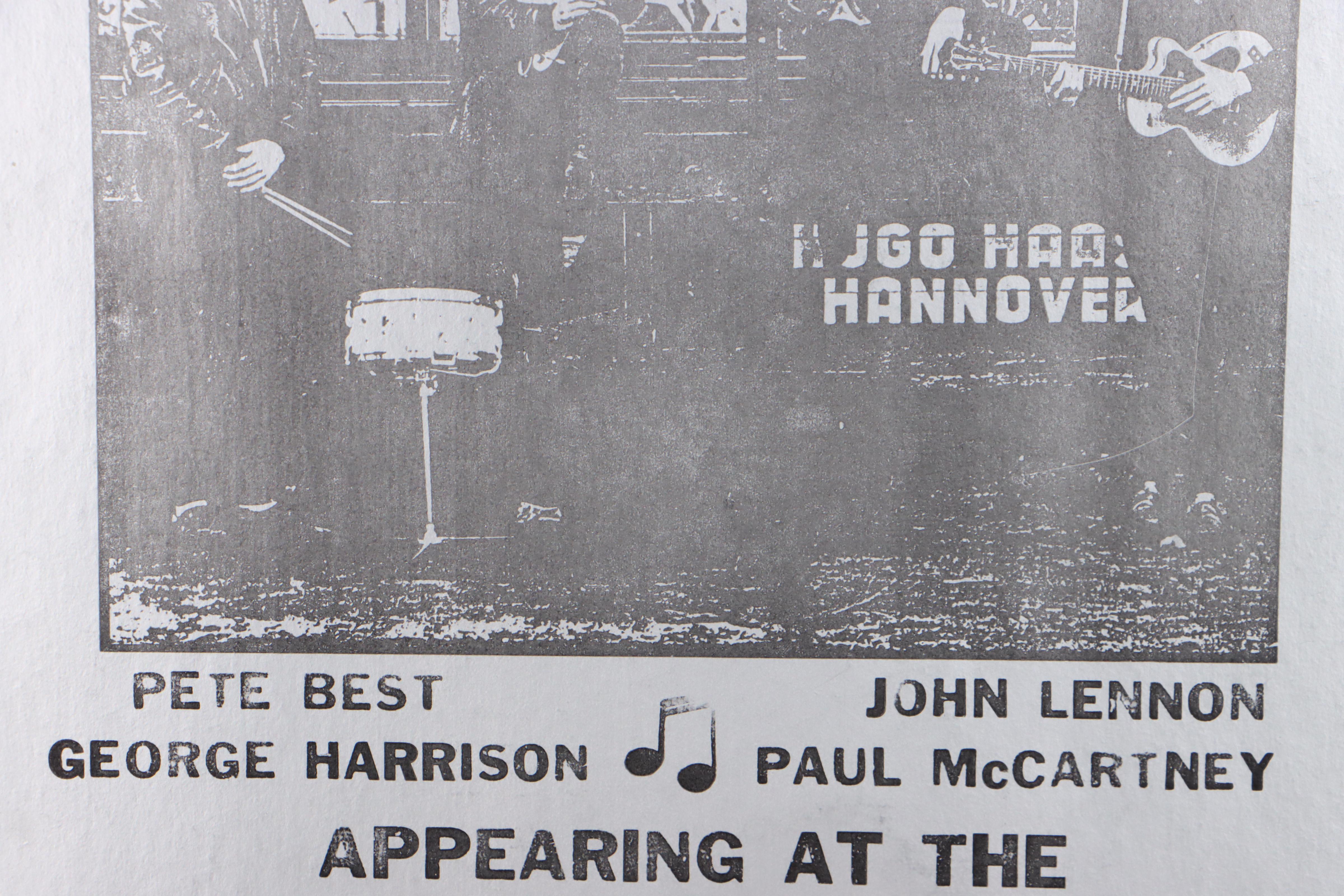 The Beatles Concert Poster for The Cavern Club