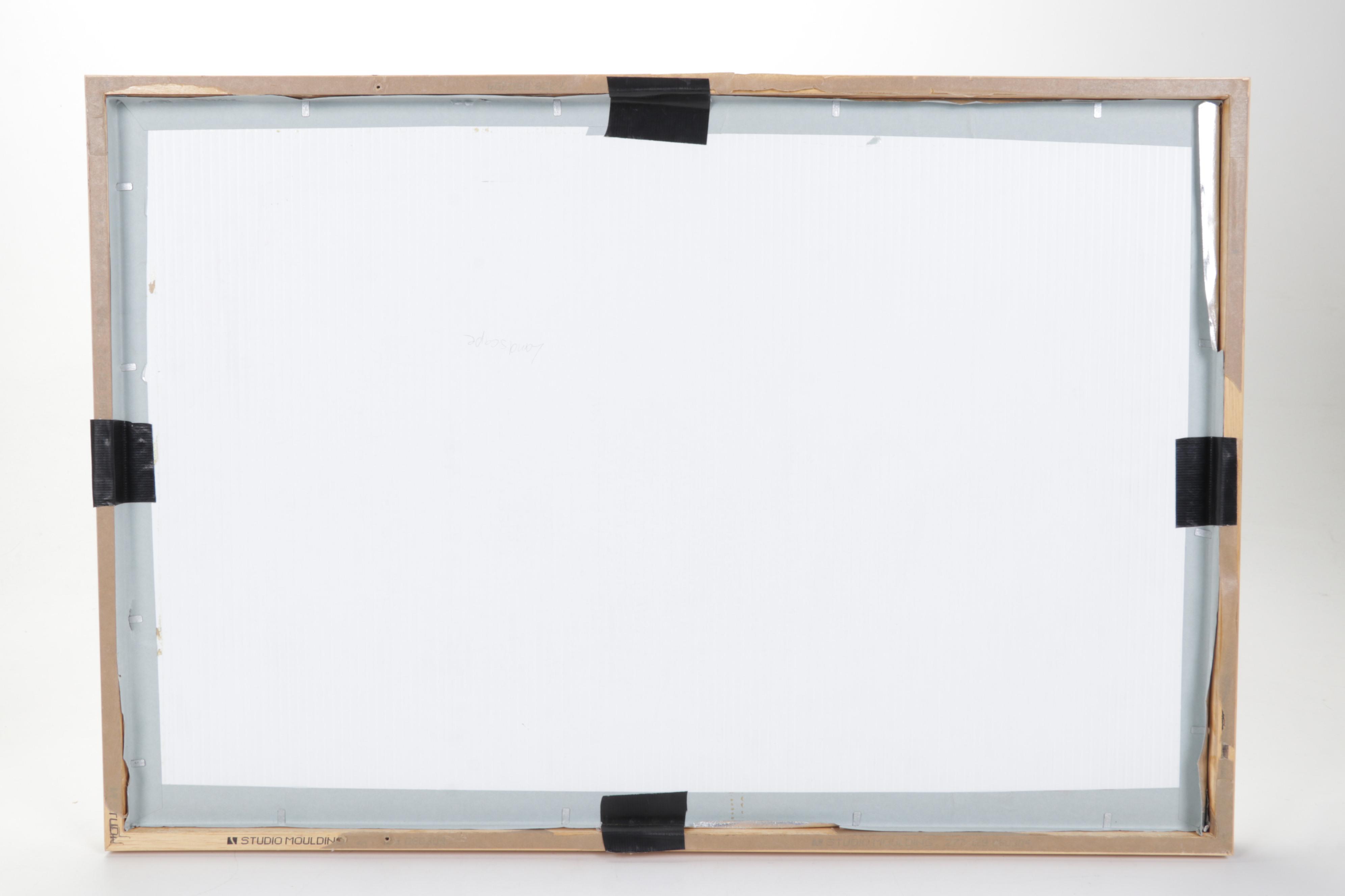 Sidney Chafetz Woodcut "Landscape," 1980