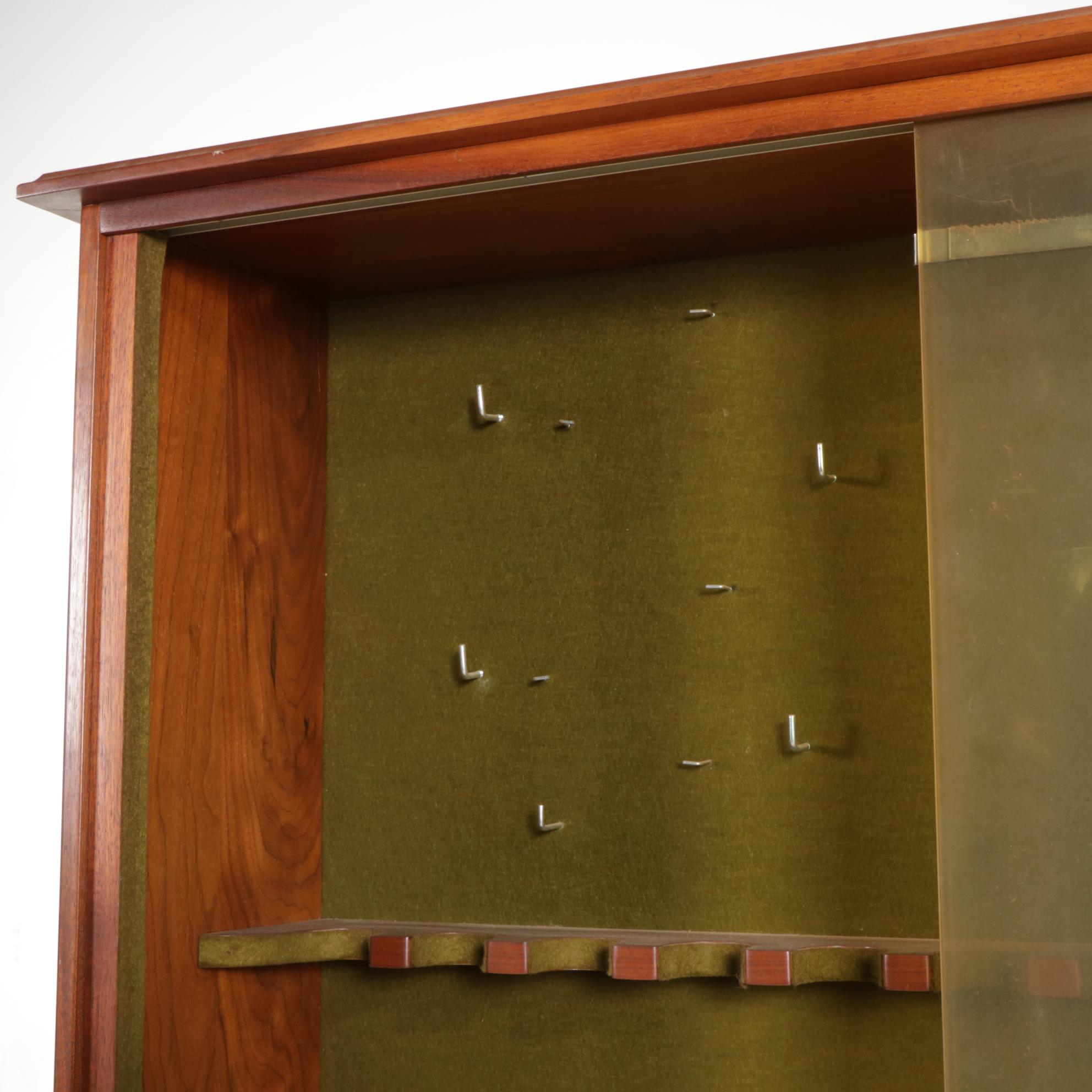 Mid Century Modern Walnut Gun Cabinet