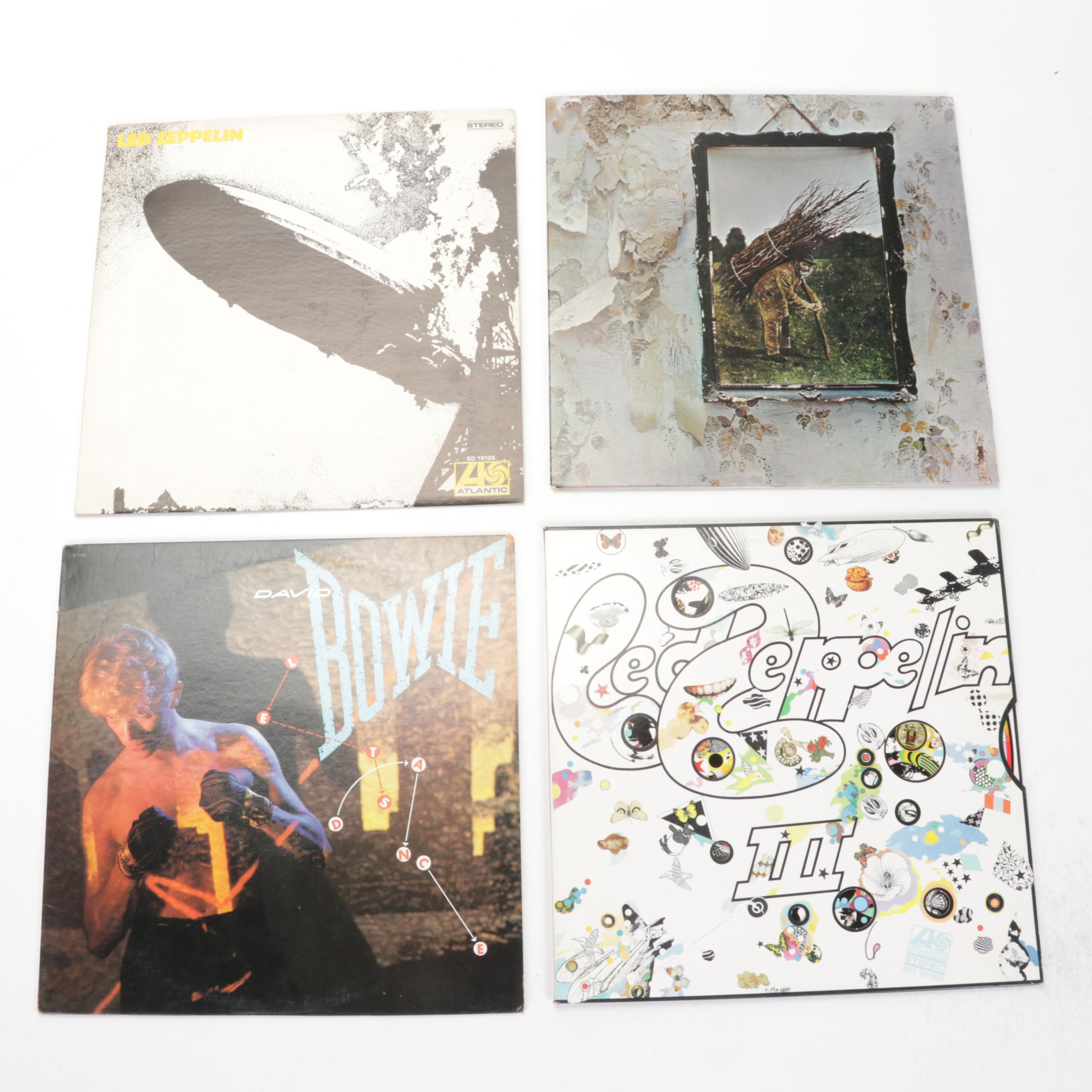David Bowie, John Lennon and Yoko Ono, The Led Zeppelin, and More Vinyl Records