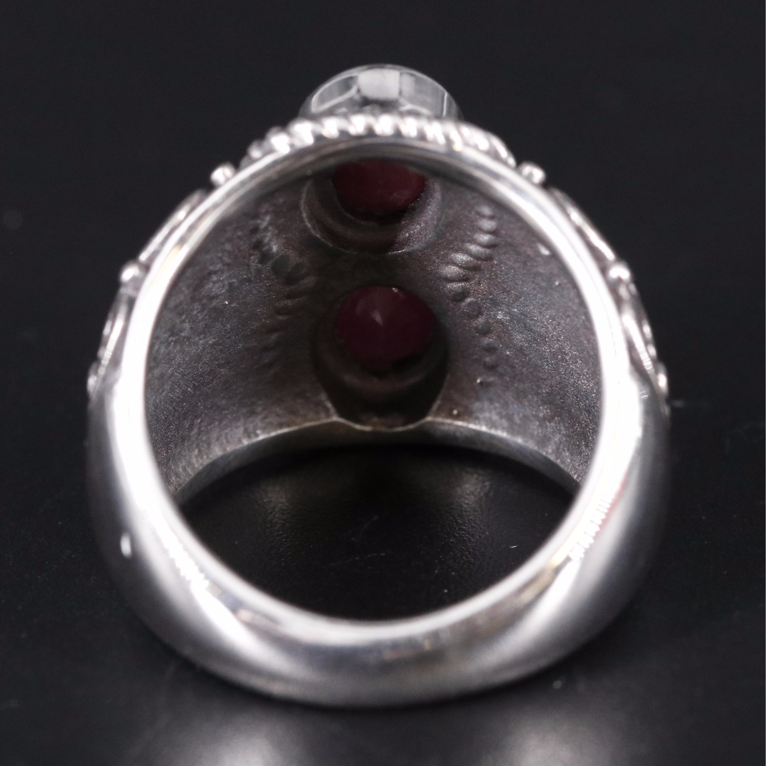 Sterling Silver Ruby Ring