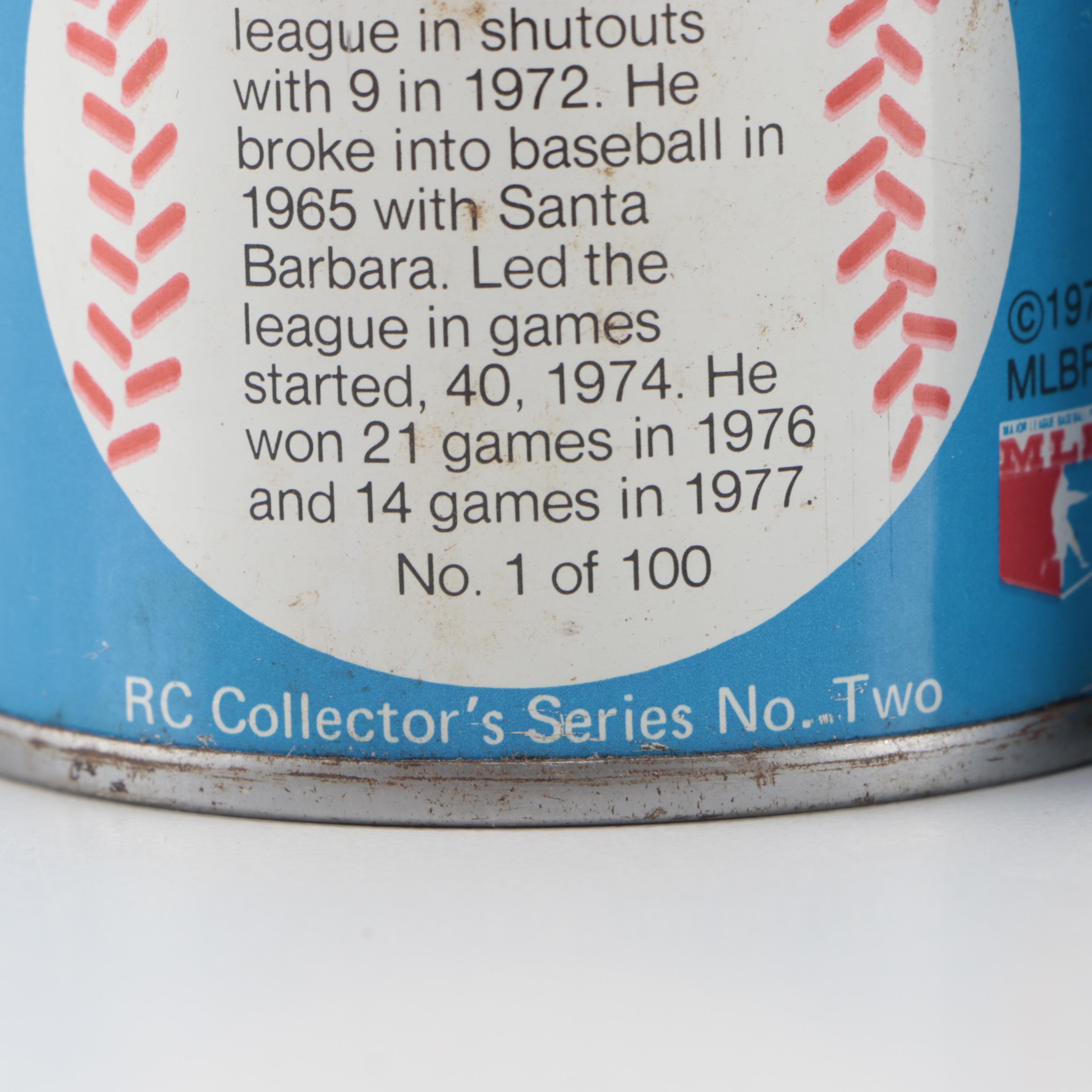 RC Cola Baseball Themed Collector's Series Cans, 1970s