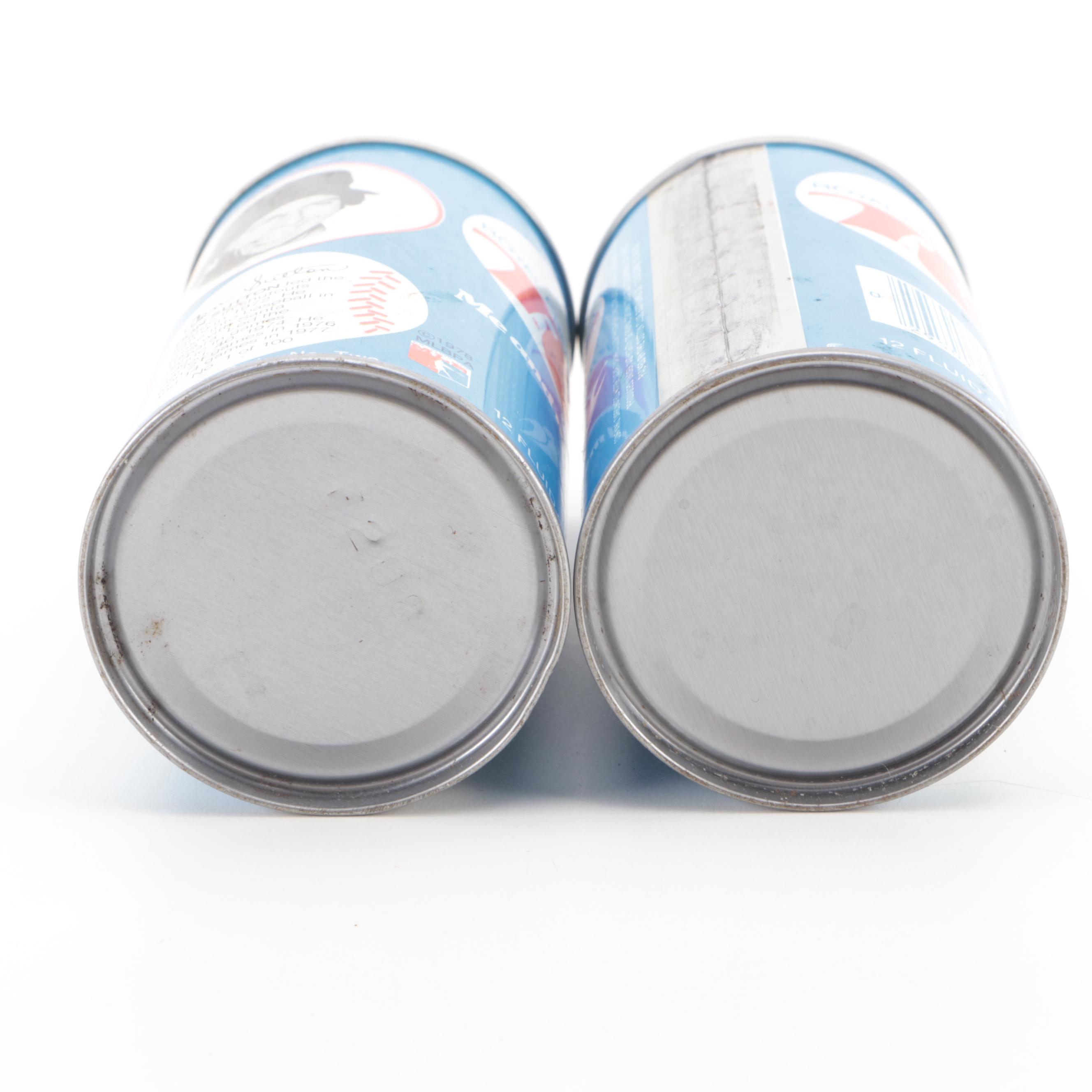 RC Cola Baseball Themed Collector's Series Cans, 1970s