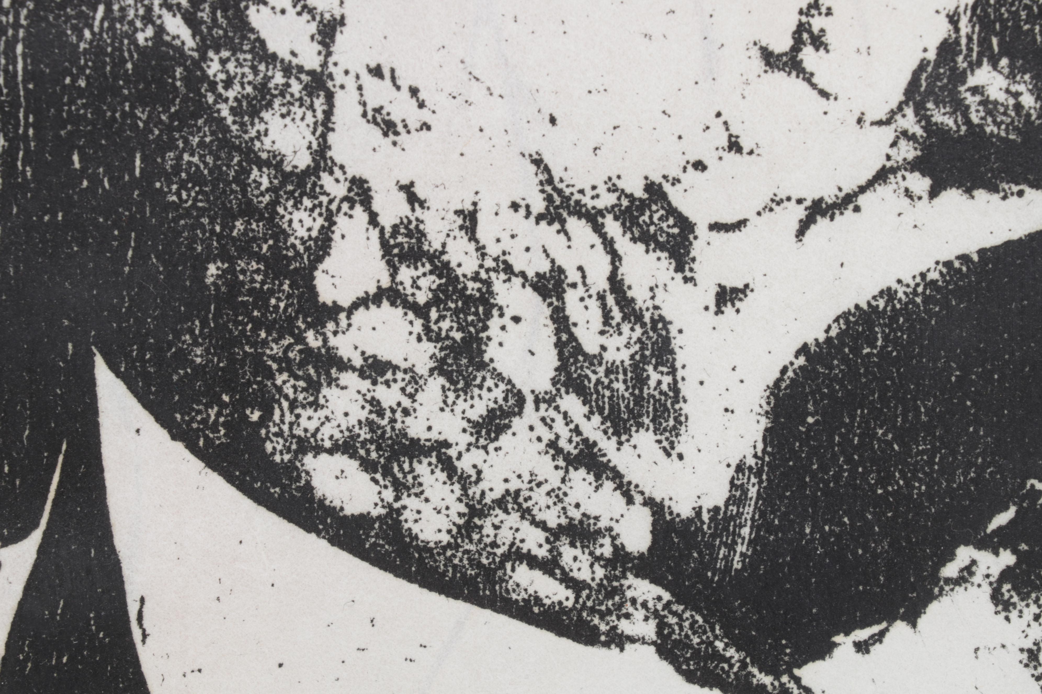 Sidney Chafetz Portrait Woodcut "Hawthorne," 1964