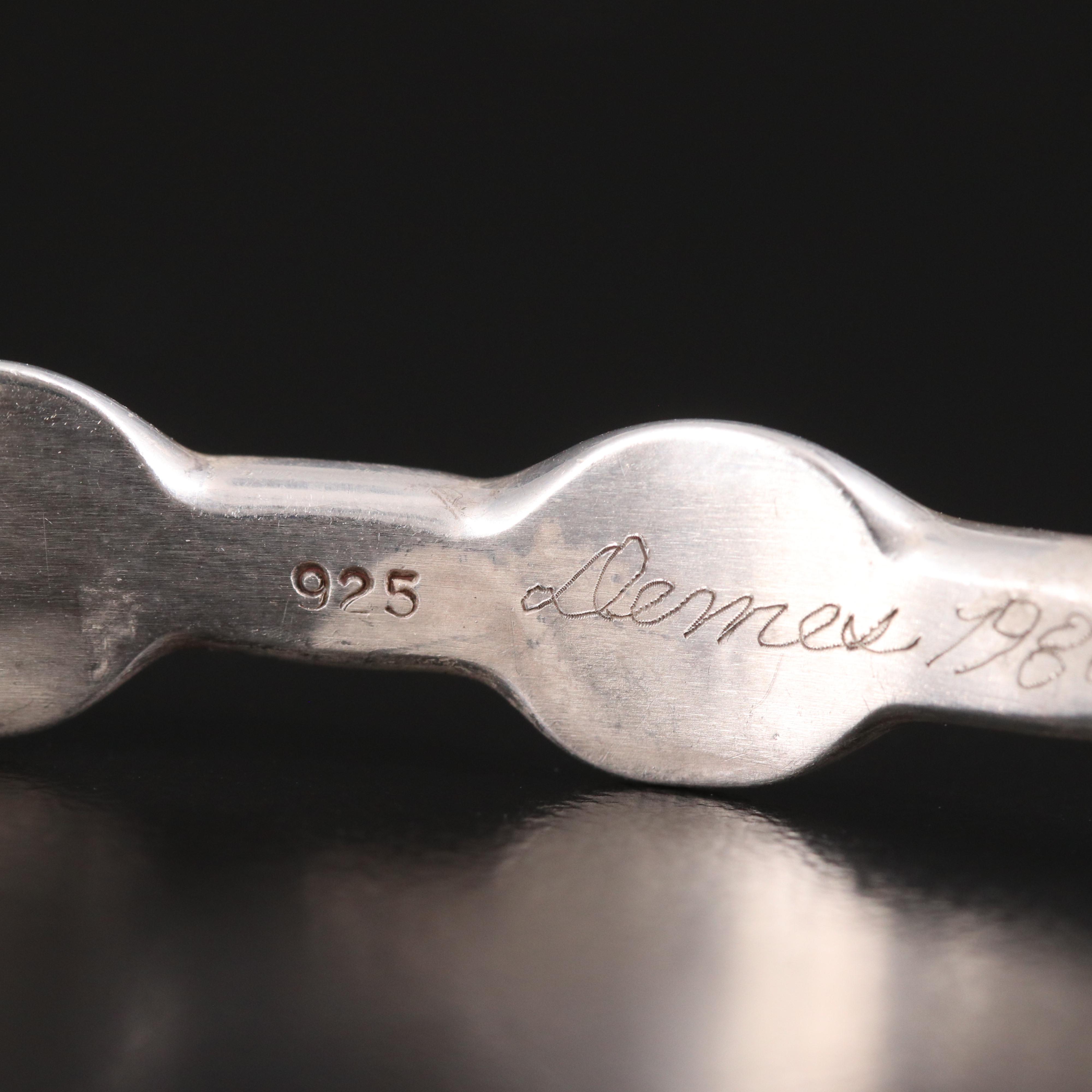 Sterling Malachite and Sodalite and Scalloped Bangles