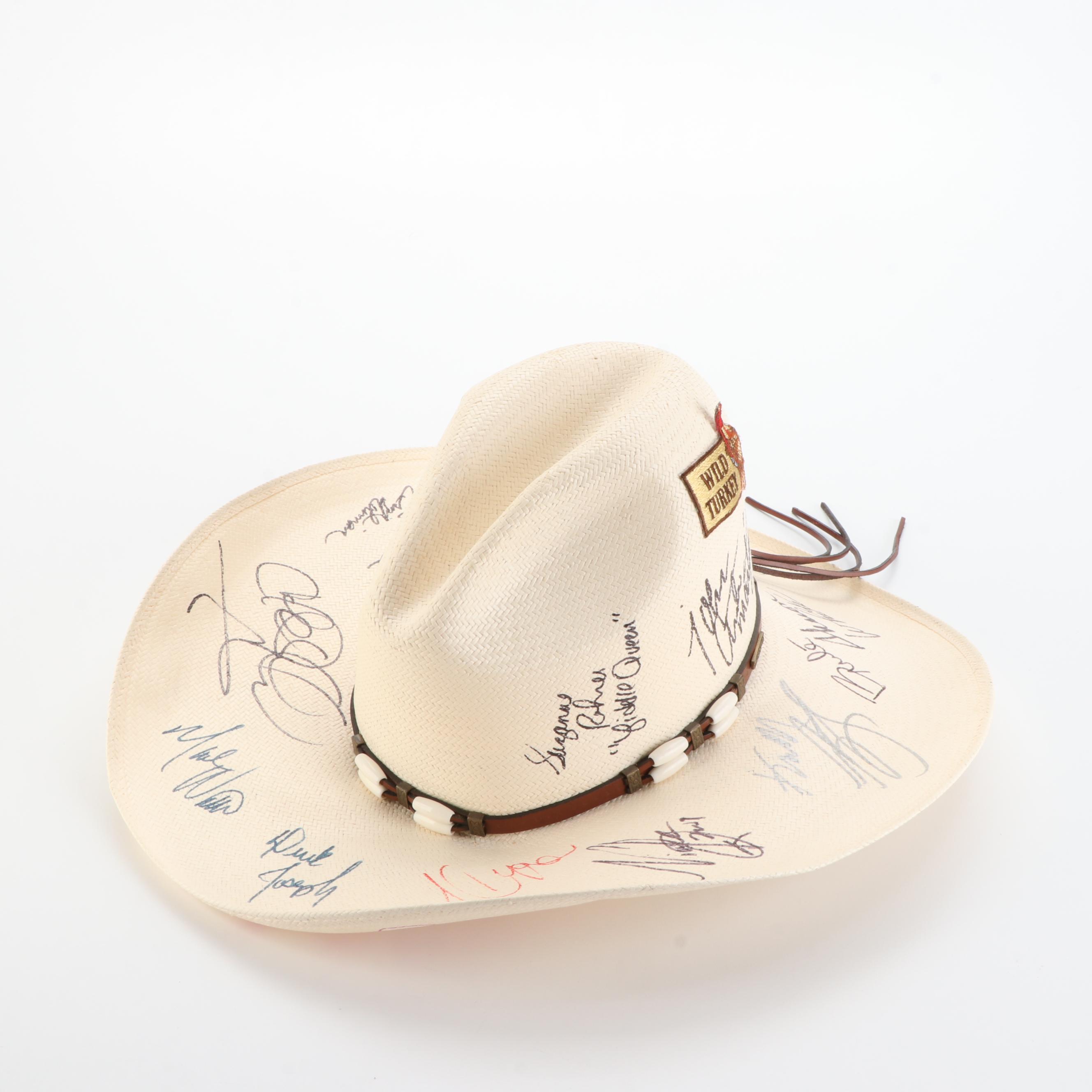 Western Straw Hats with Country, Western, and Americana Music Artist Signatures