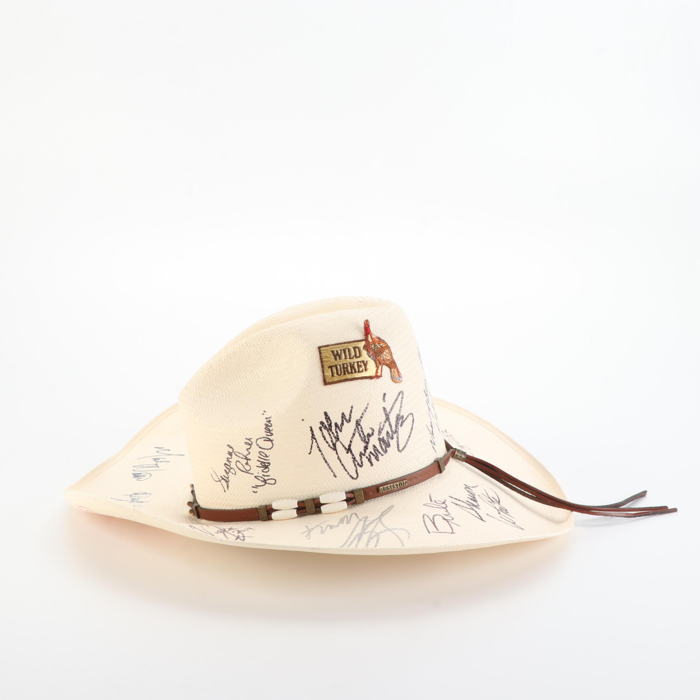 Western Straw Hats with Country, Western, and Americana Music Artist Signatures
