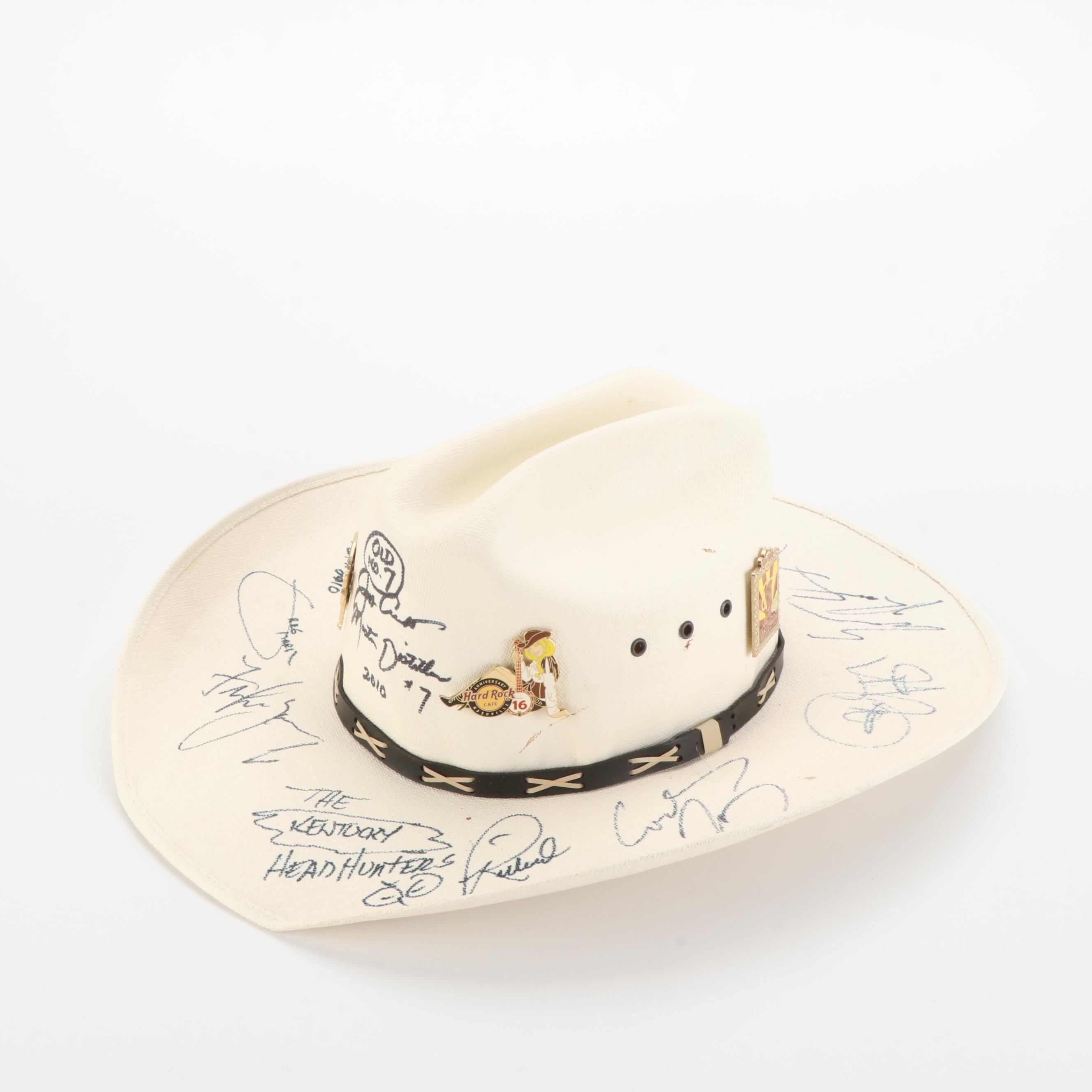 Western Straw Hats with Country, Western, and Americana Music Artist Signatures