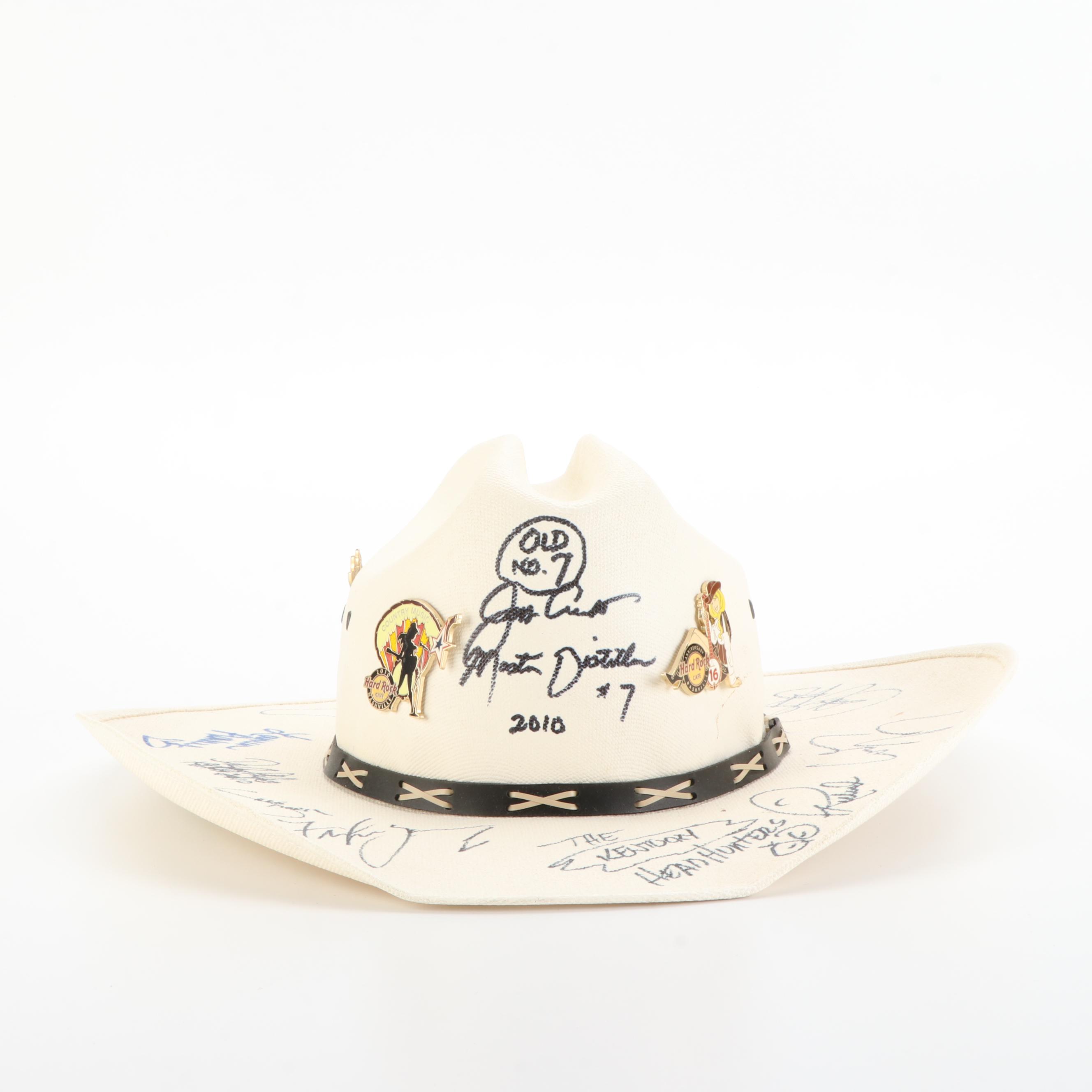Western Straw Hats with Country, Western, and Americana Music Artist Signatures