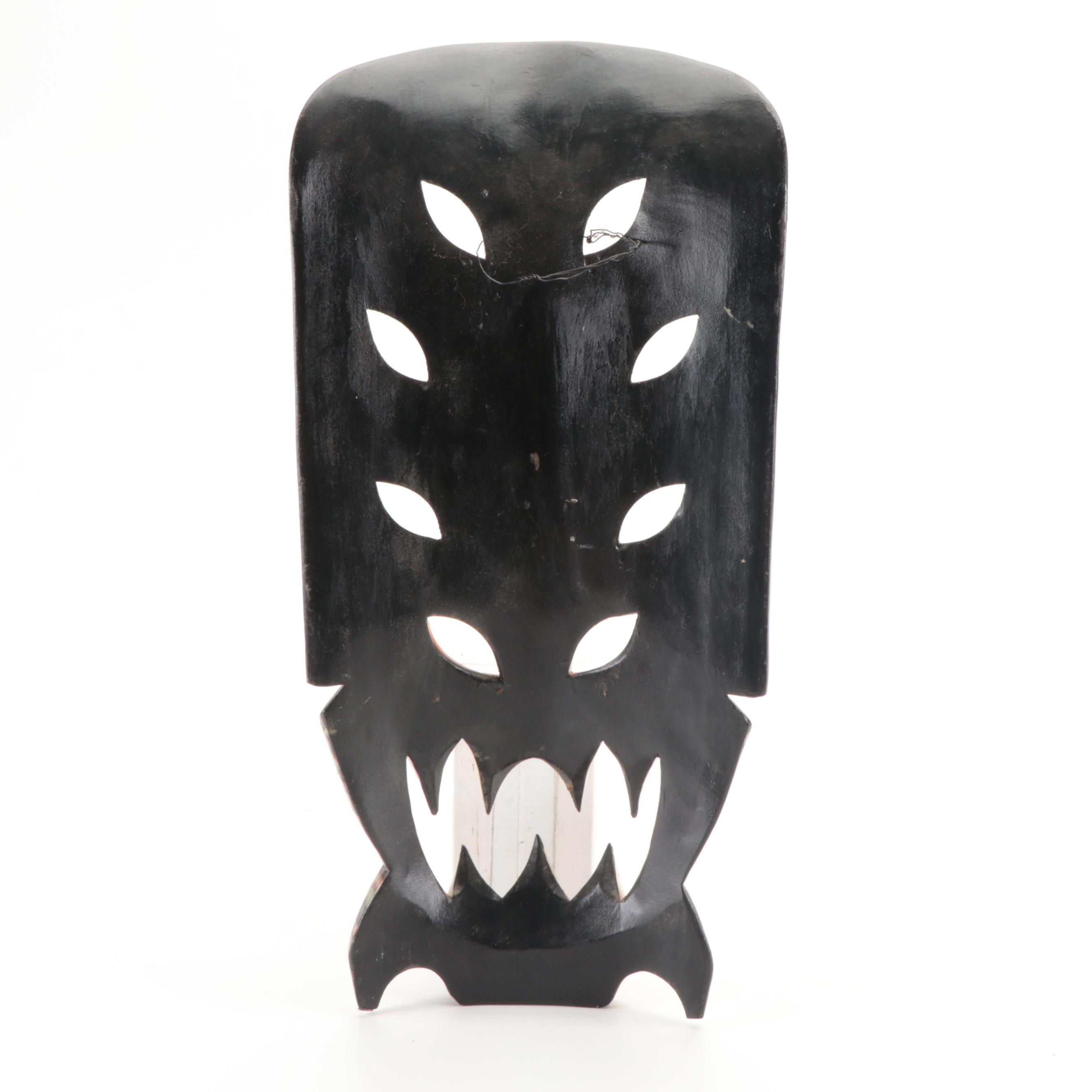 Filipino Carved Wood Ifugao Bakunawa Mask