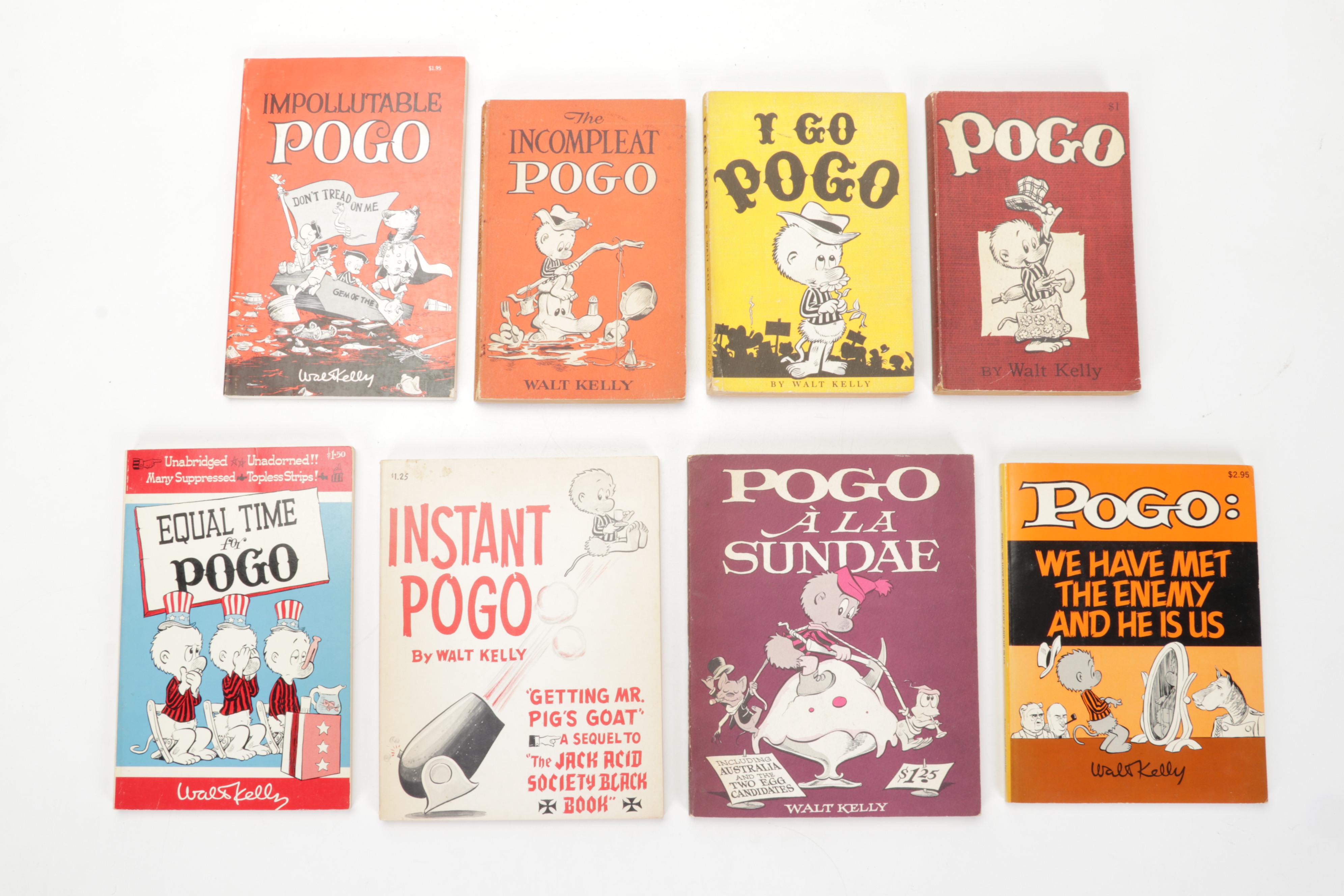 "Pogo" Series Books by Walt Kelly Including "I Go Pogo," 1952