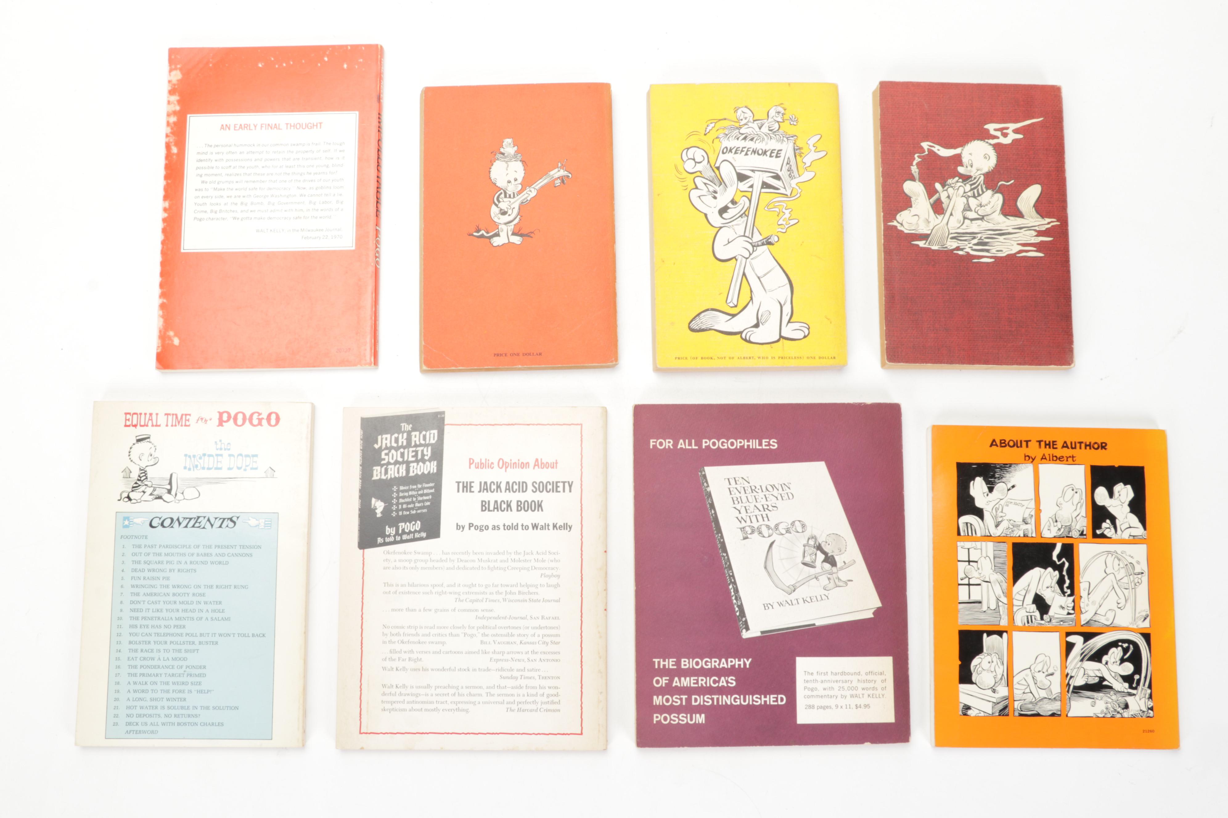 "Pogo" Series Books by Walt Kelly Including "I Go Pogo," 1952