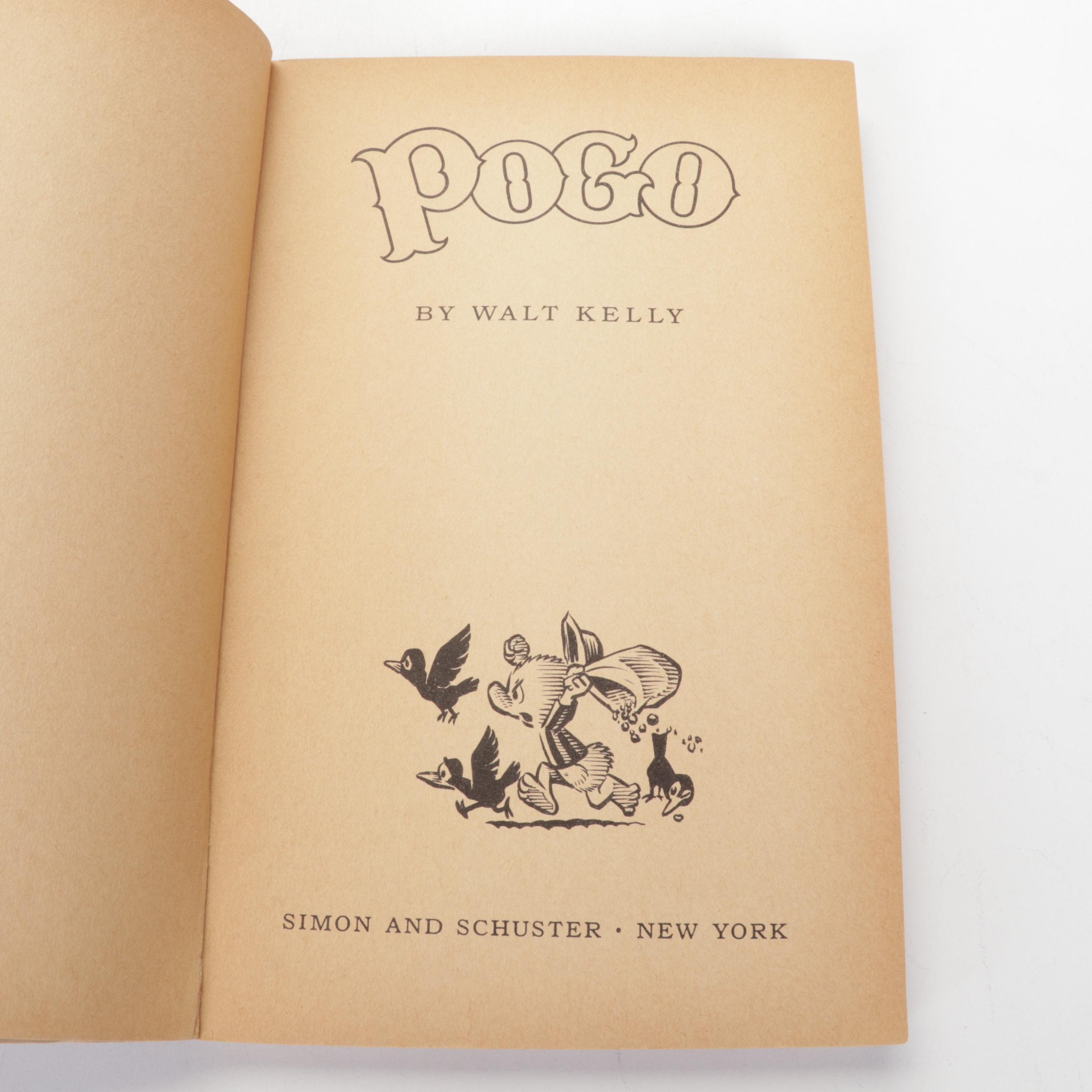 "Pogo" Series Books by Walt Kelly Including "I Go Pogo," 1952