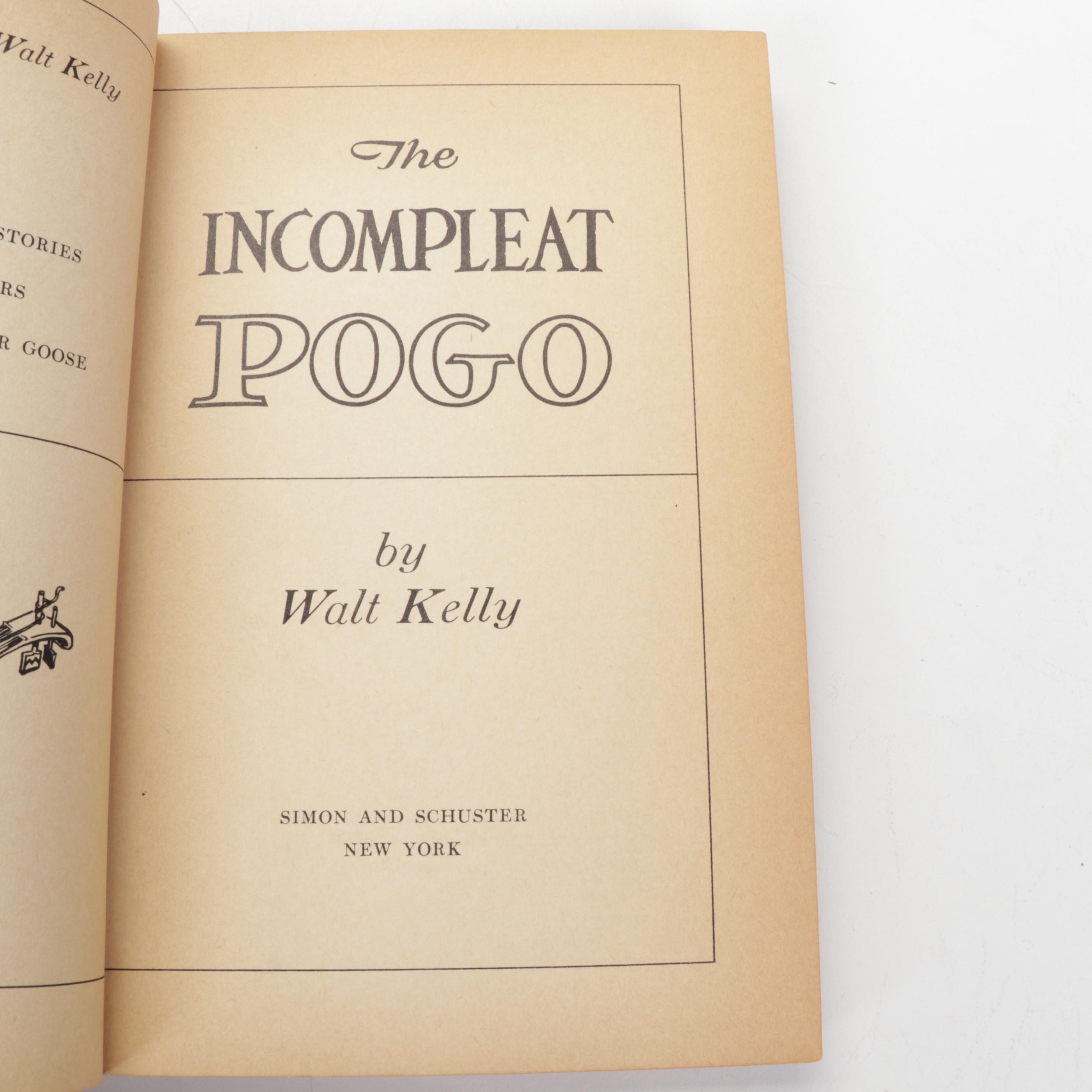 "Pogo" Series Books by Walt Kelly Including "I Go Pogo," 1952