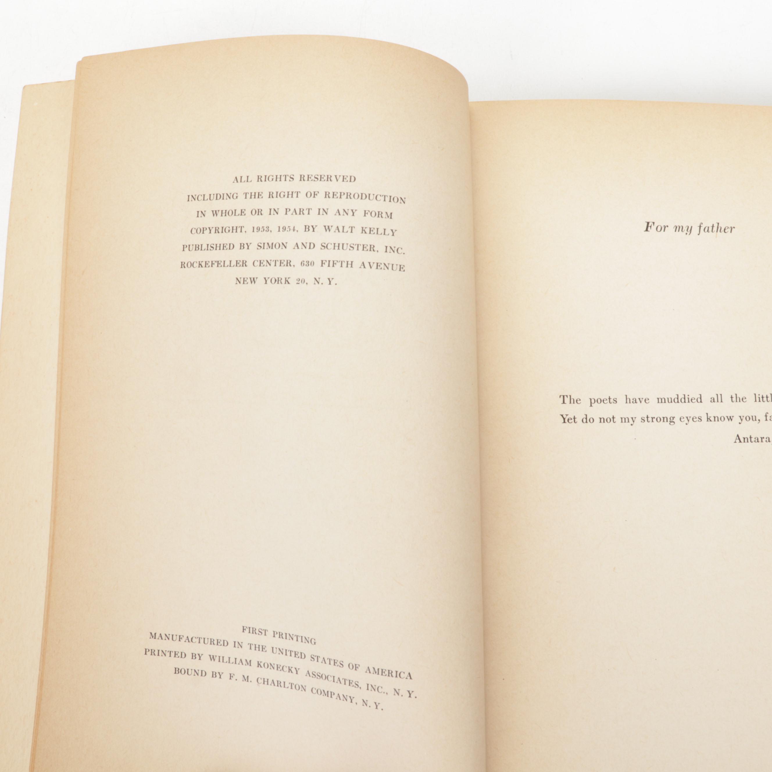 "Pogo" Series Books by Walt Kelly Including "I Go Pogo," 1952