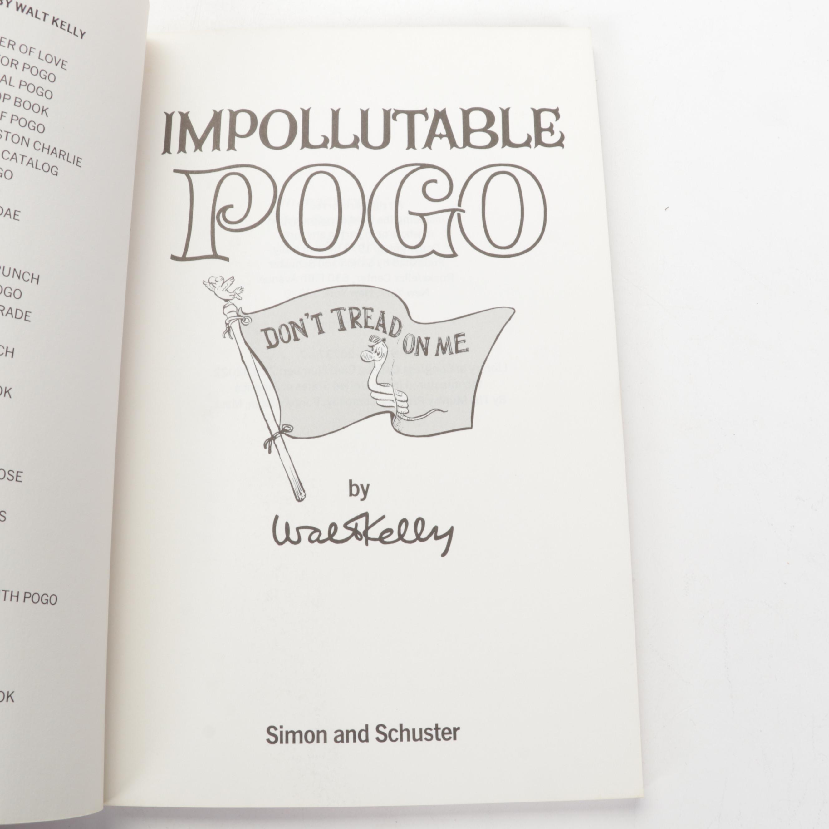 "Pogo" Series Books by Walt Kelly Including "I Go Pogo," 1952