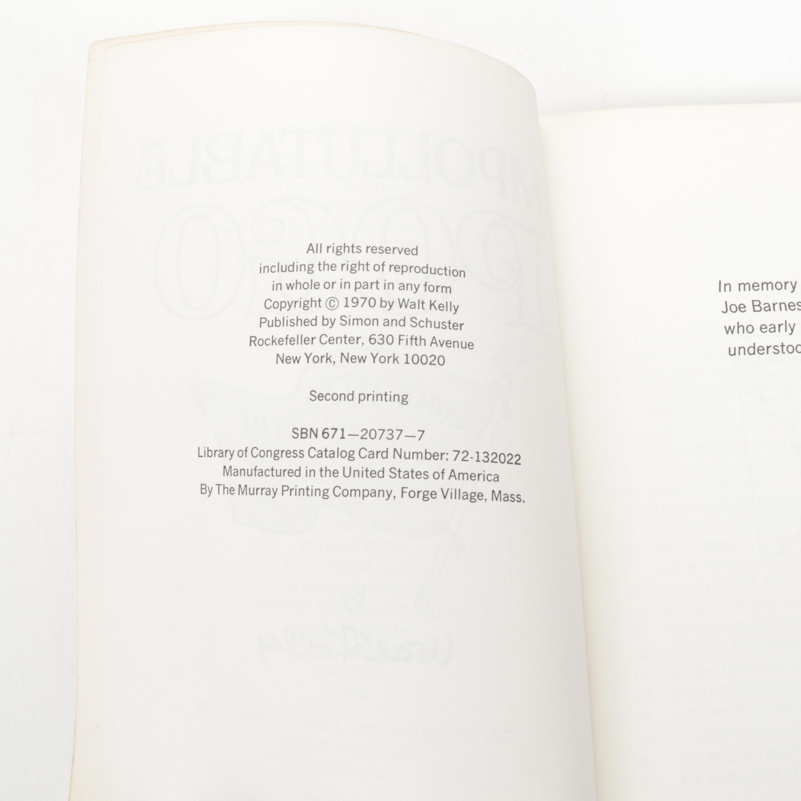 "Pogo" Series Books by Walt Kelly Including "I Go Pogo," 1952