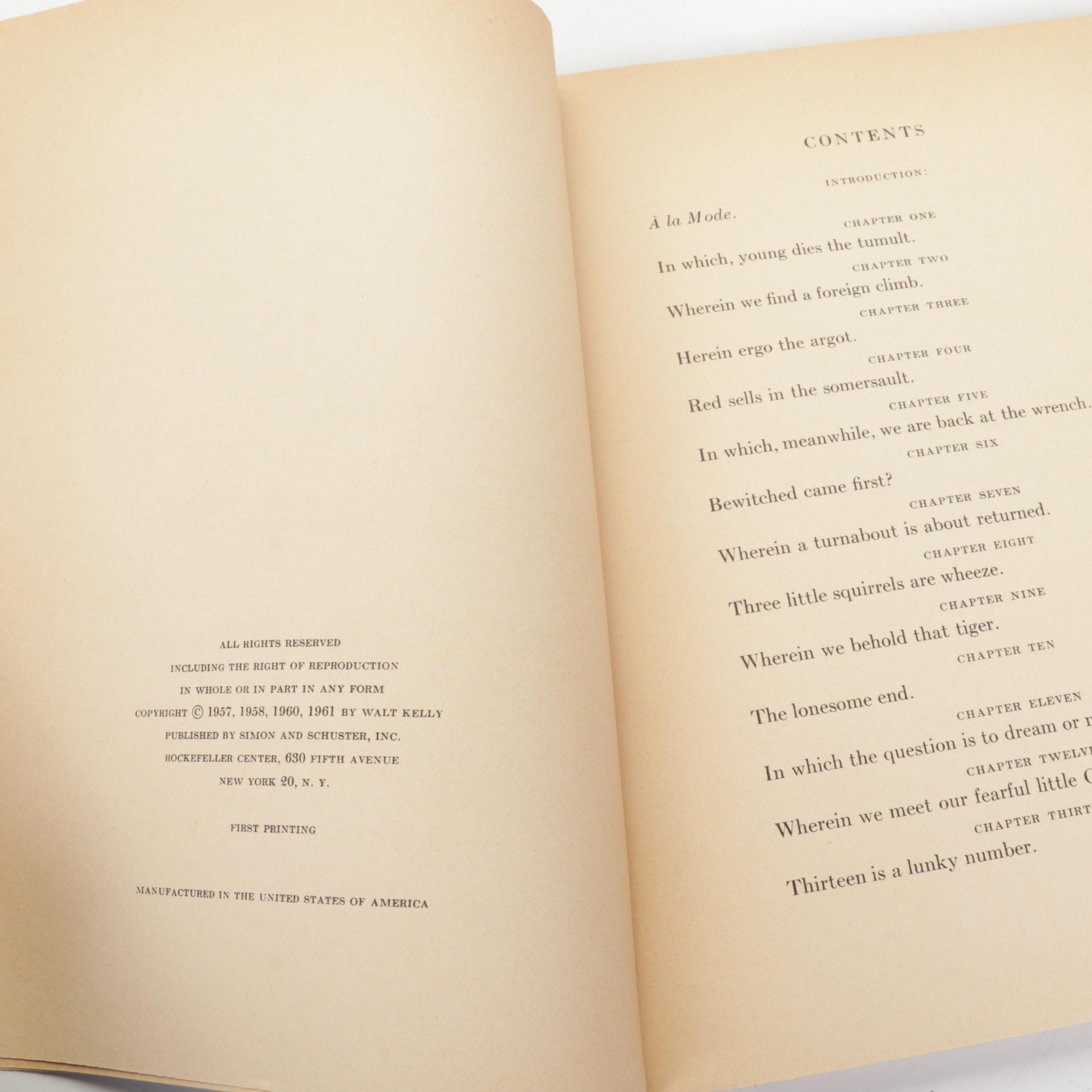 "Pogo" Series Books by Walt Kelly Including "I Go Pogo," 1952