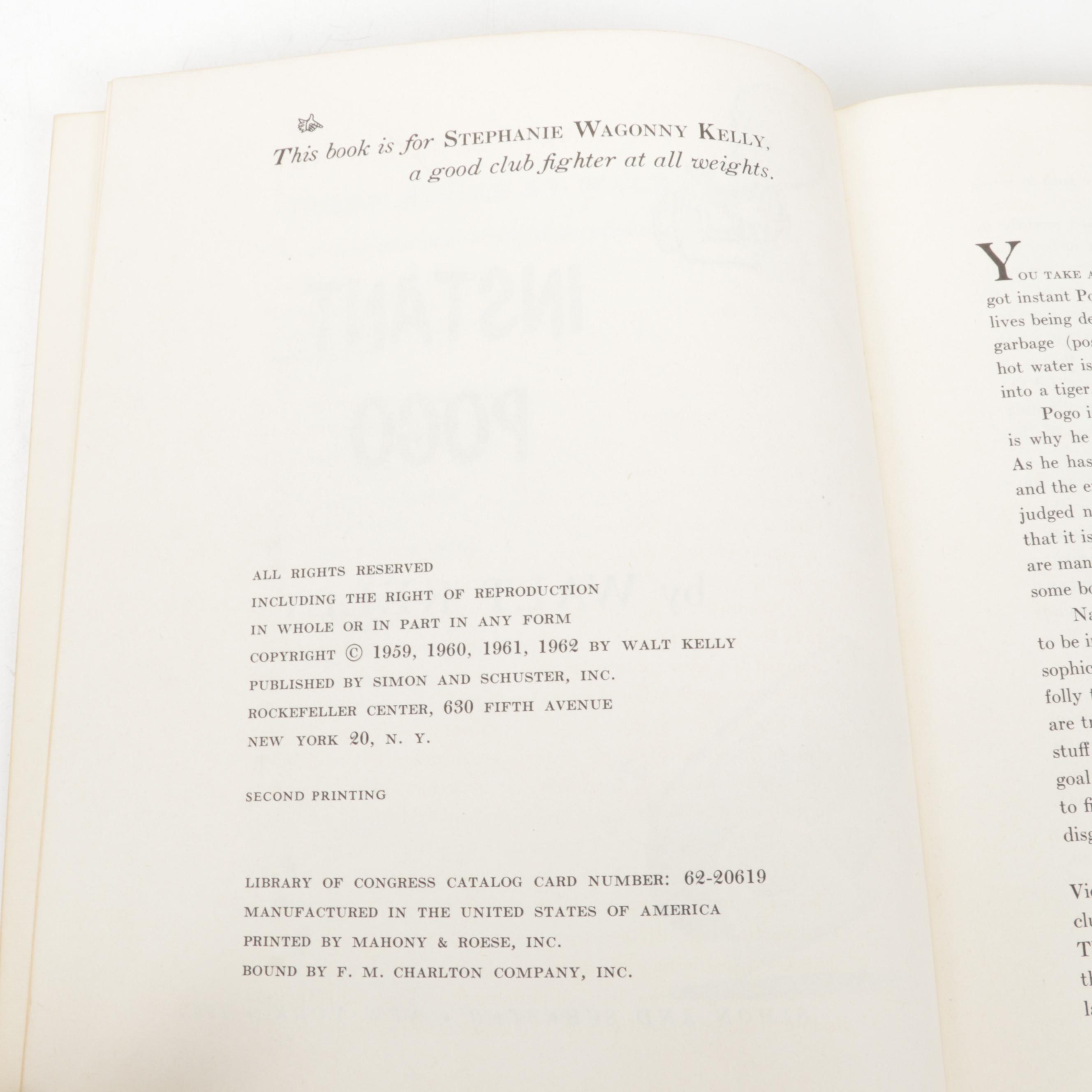 "Pogo" Series Books by Walt Kelly Including "I Go Pogo," 1952