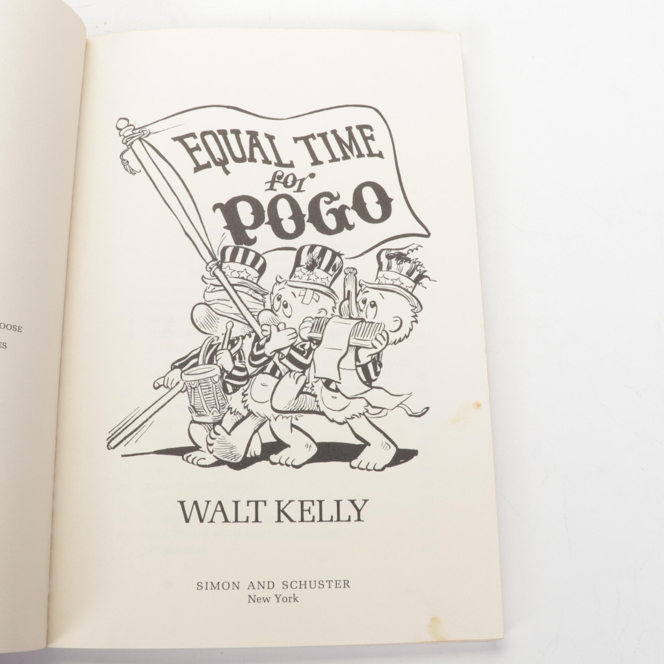 "Pogo" Series Books by Walt Kelly Including "I Go Pogo," 1952
