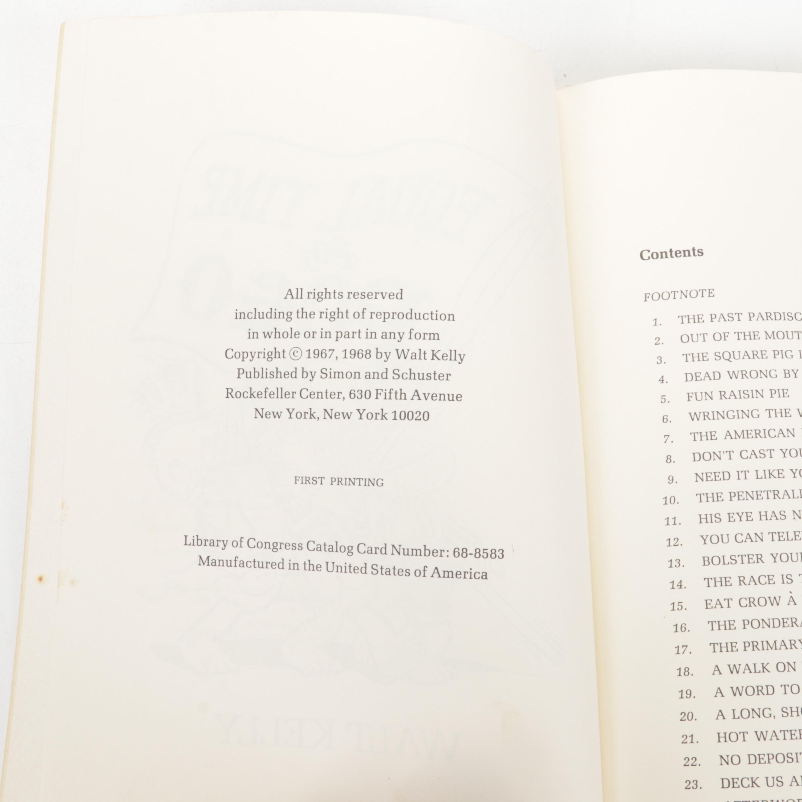 "Pogo" Series Books by Walt Kelly Including "I Go Pogo," 1952