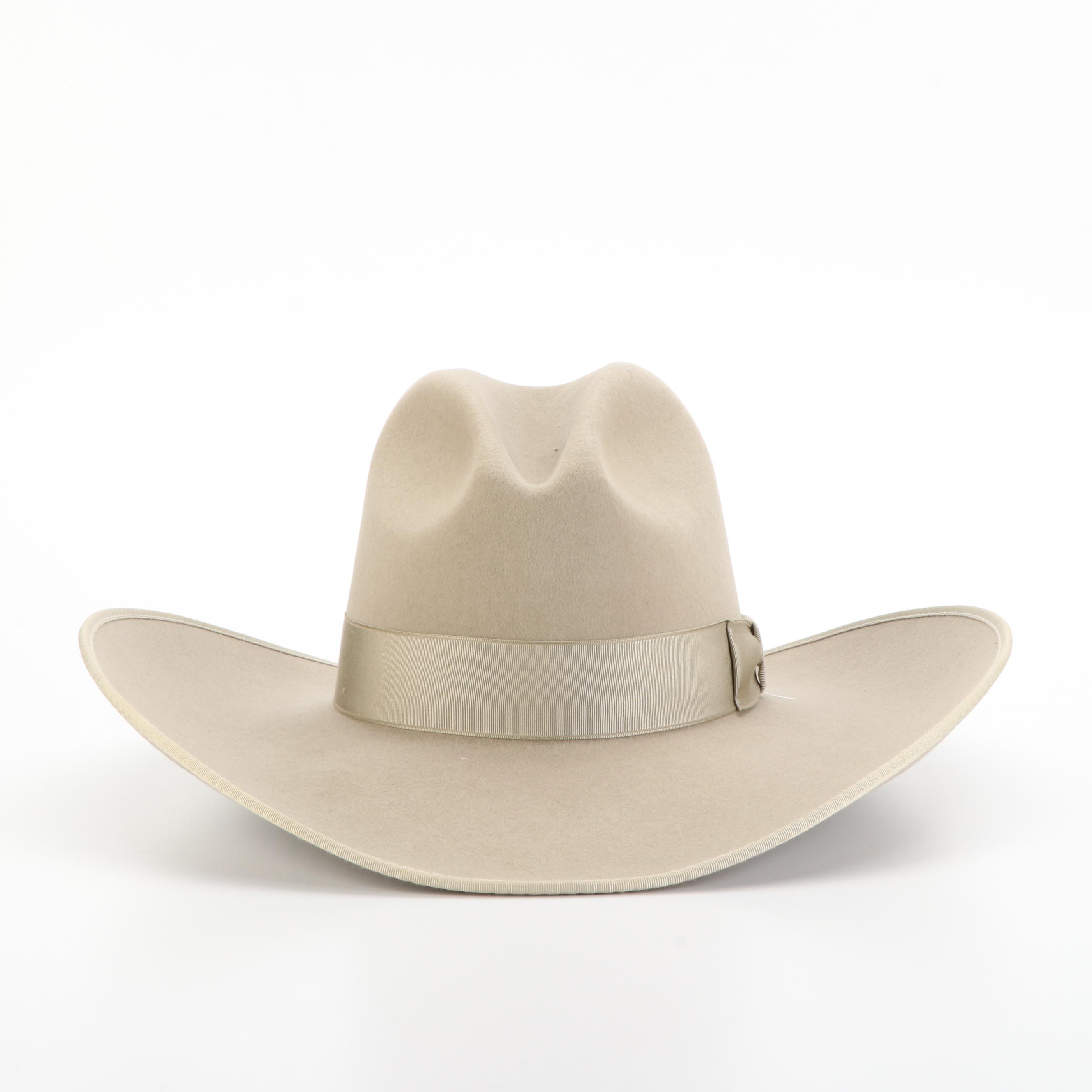 Renegade Western Hat in 2X Fur Felt and Grosgrain Ribbon Trim with Box