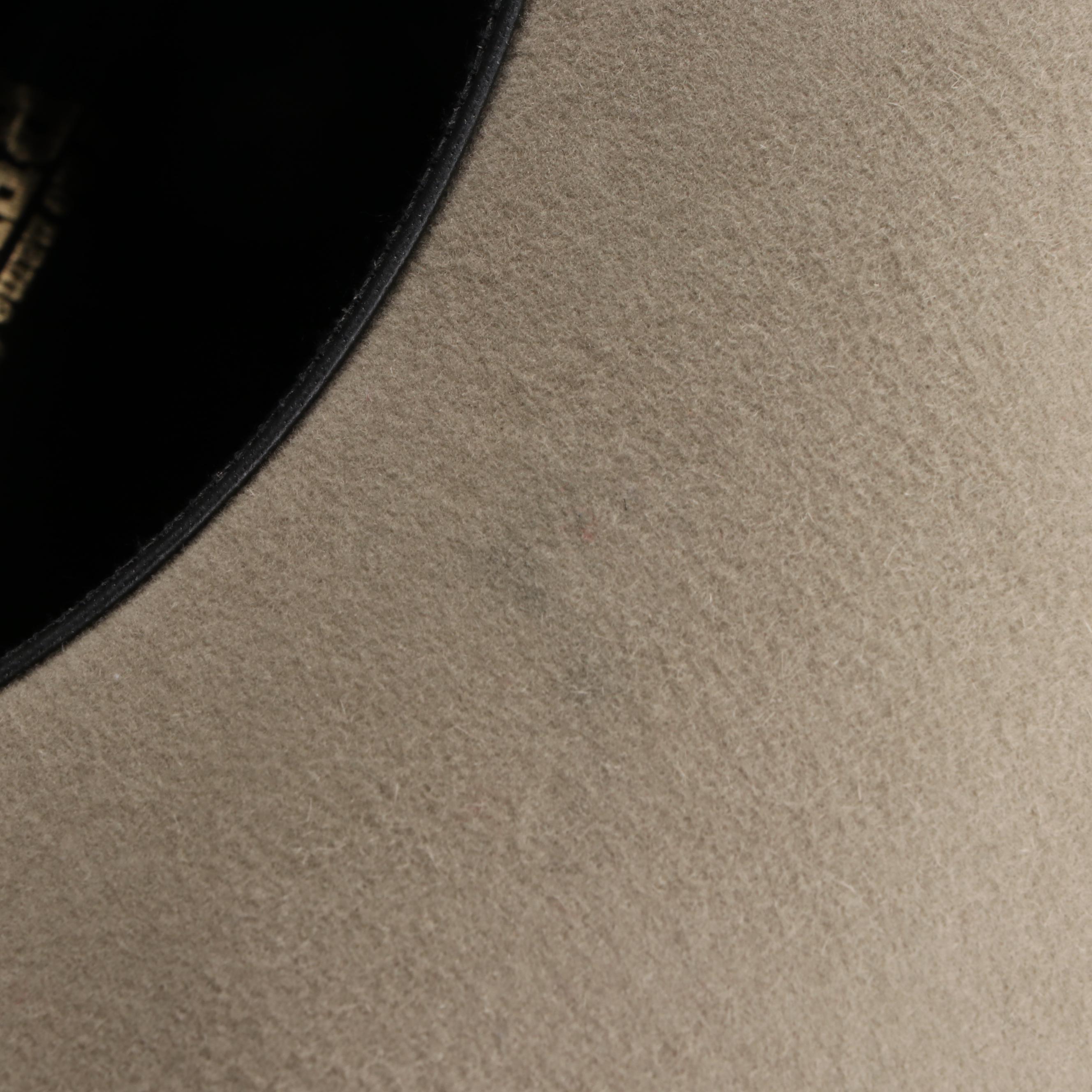 Renegade Western Hat in 2X Fur Felt and Grosgrain Ribbon Trim with Box