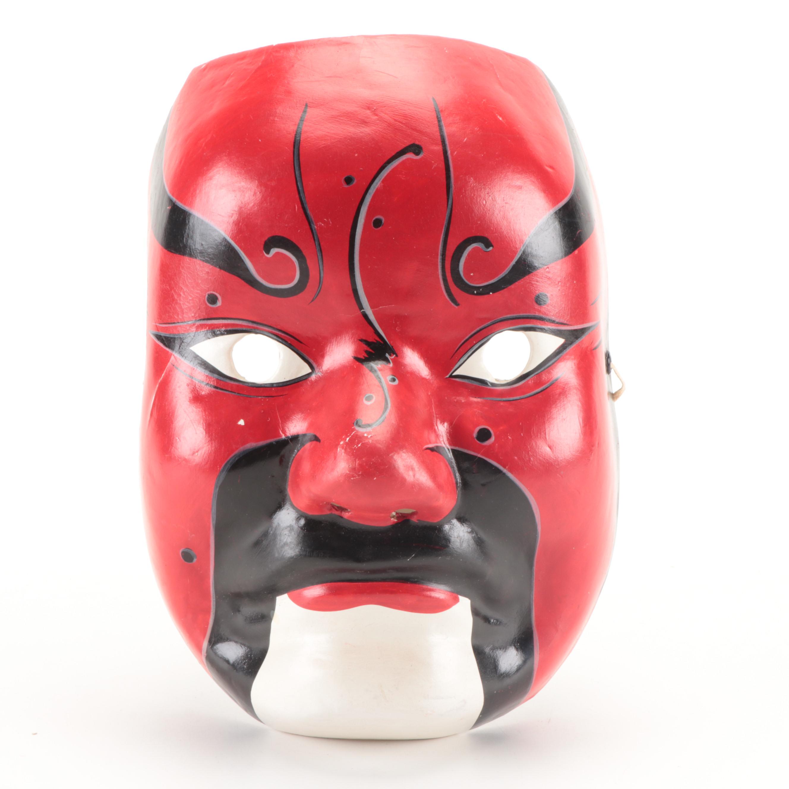 Chinese Peking PapierMâché Jing Masks EBTH
