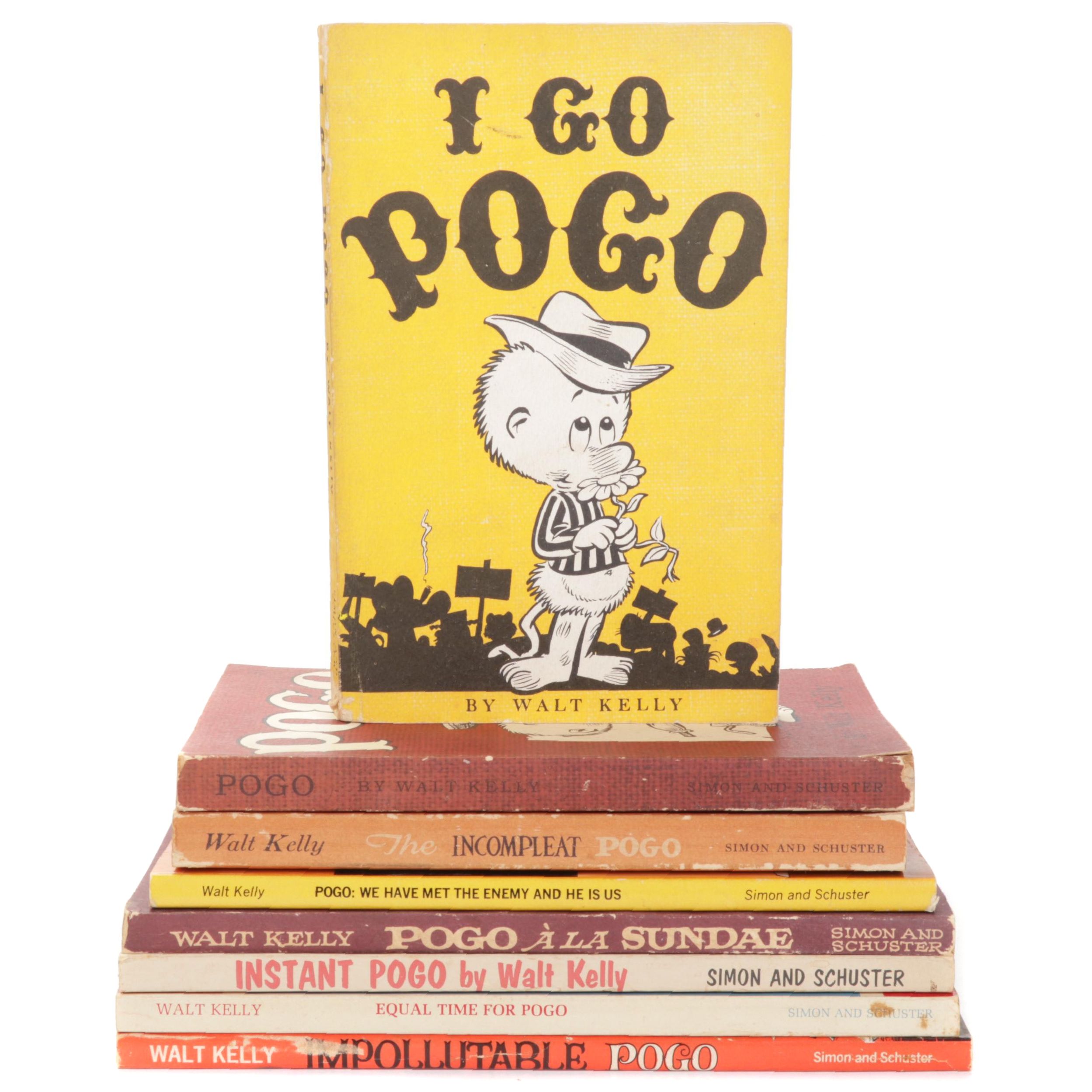 "Pogo" Series Books by Walt Kelly Including "I Go Pogo," 1952