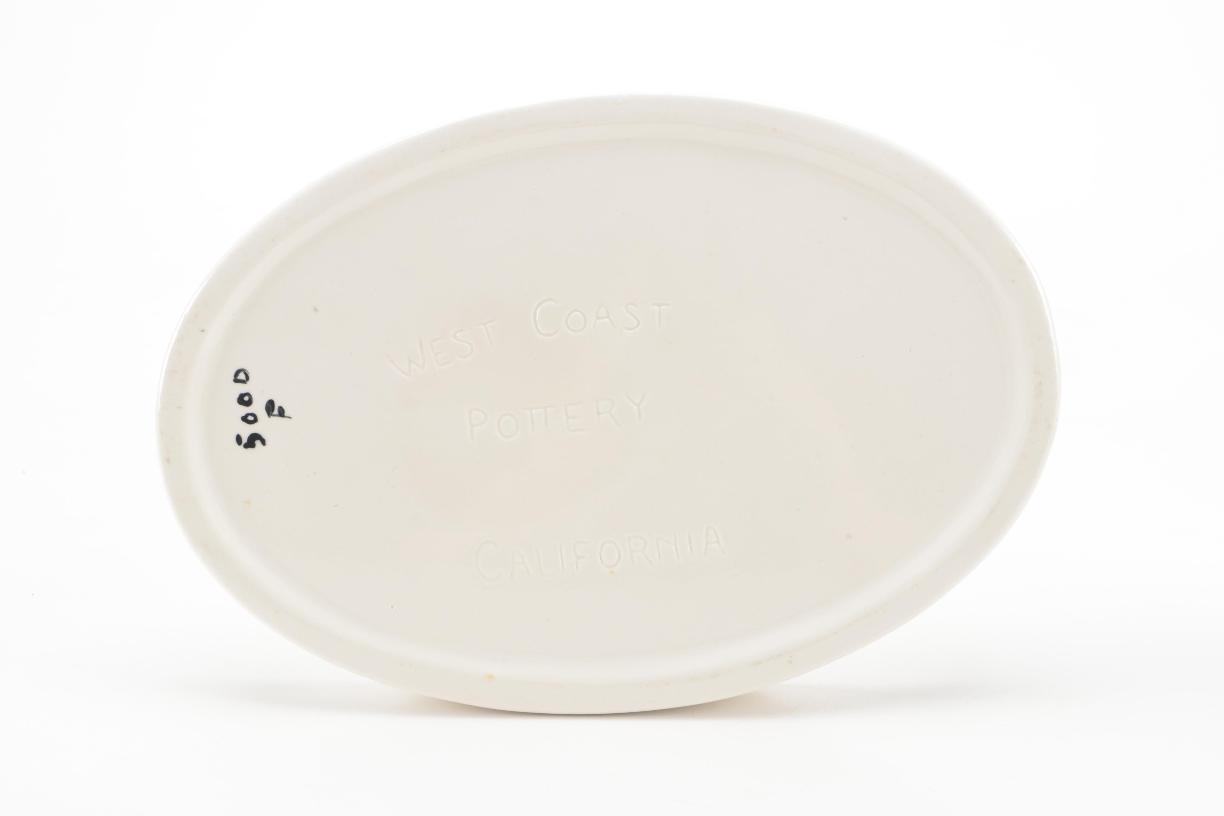 Gabriel Pasadena Pottery Winfield Pitcher with West Coast Pottery Tray