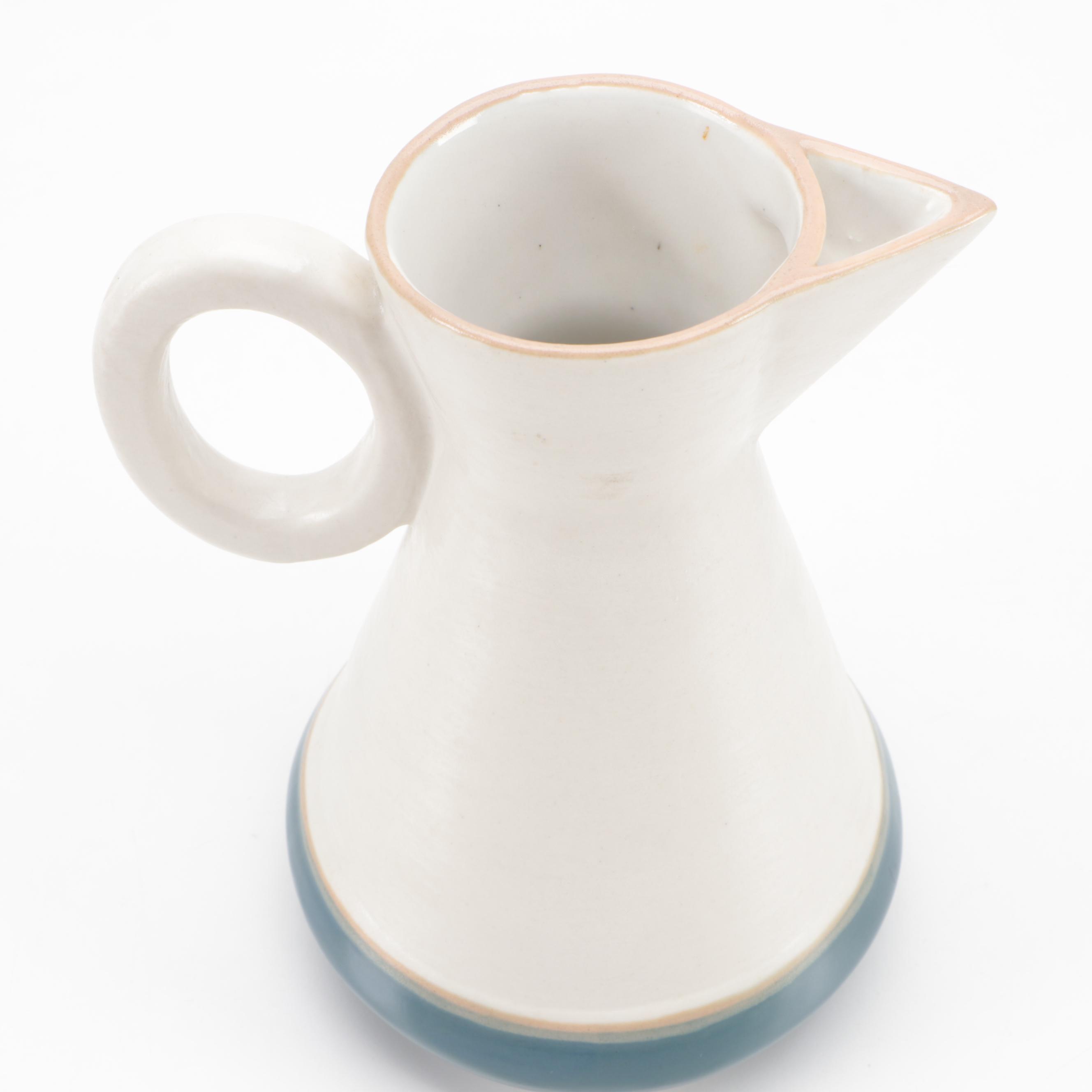 Gabriel Pasadena Pottery Winfield Pitcher with West Coast Pottery Tray