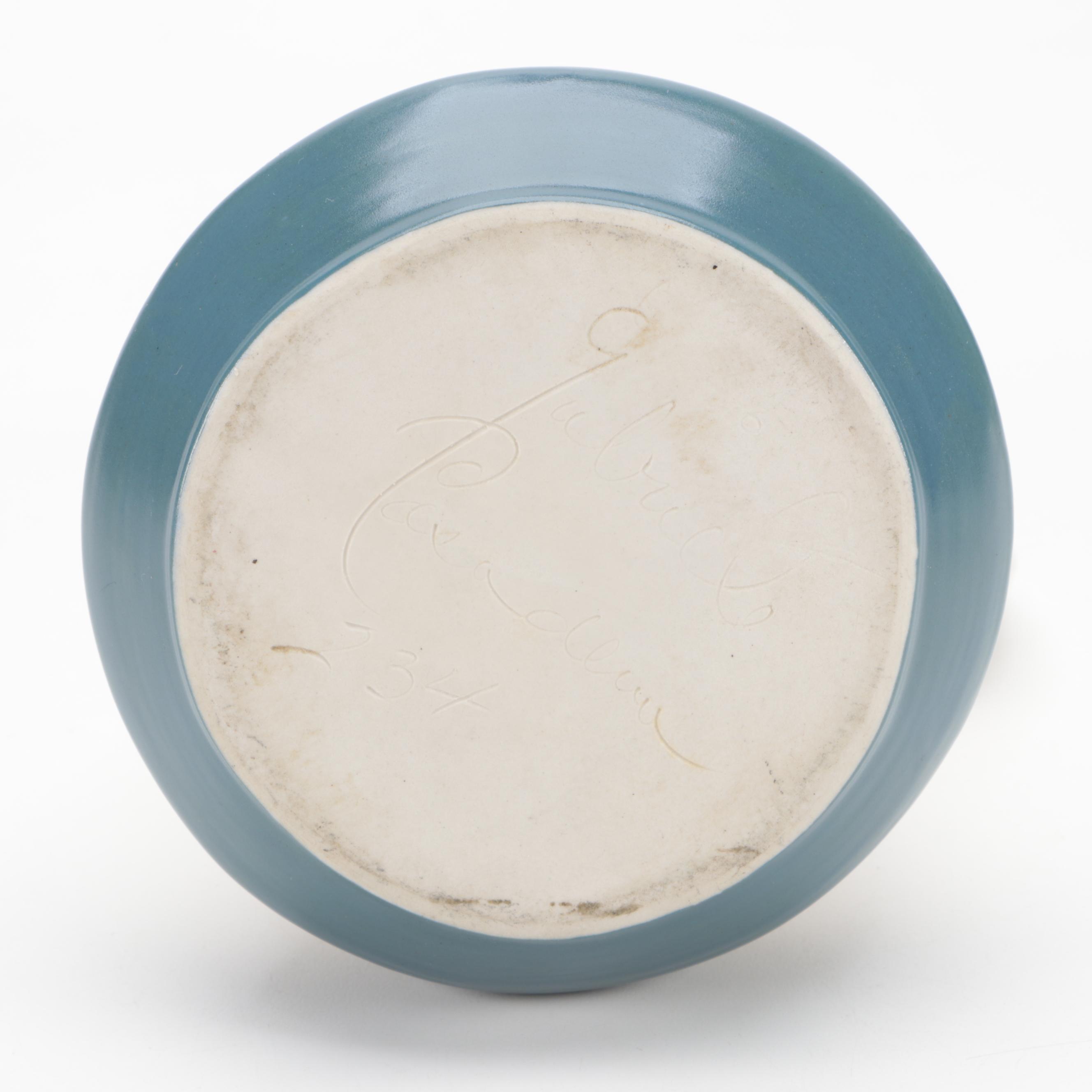 Gabriel Pasadena Pottery Winfield Pitcher with West Coast Pottery Tray